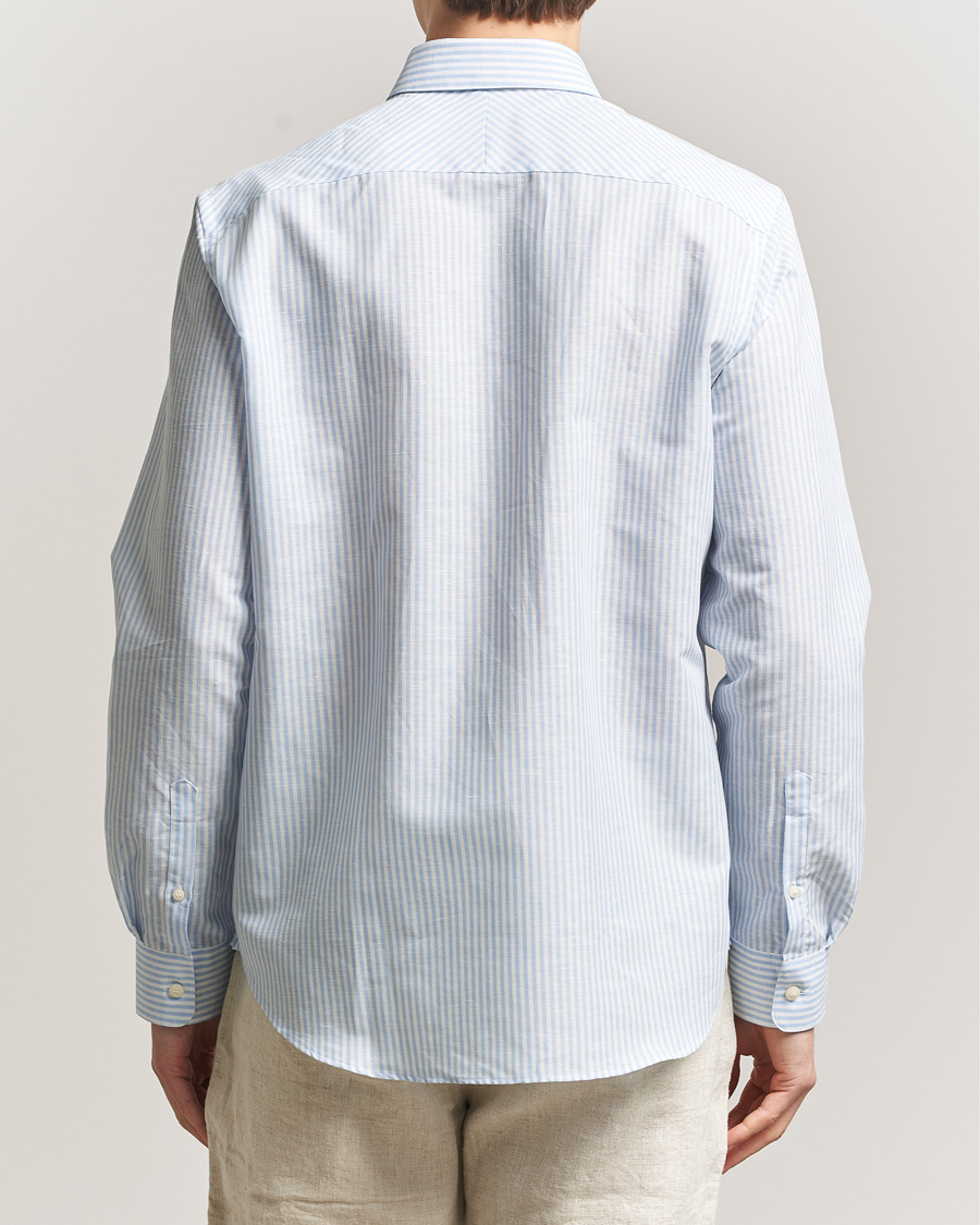 Homme | Chemises | Tiger of Sweden | Bjorn Cotton/Linen Striped Shirt Heaven