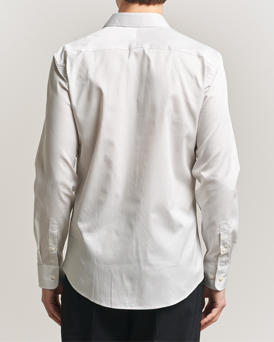 Homme | Chemises | Tiger of Sweden | Adley Cotton Striped Shirt Seline Grey