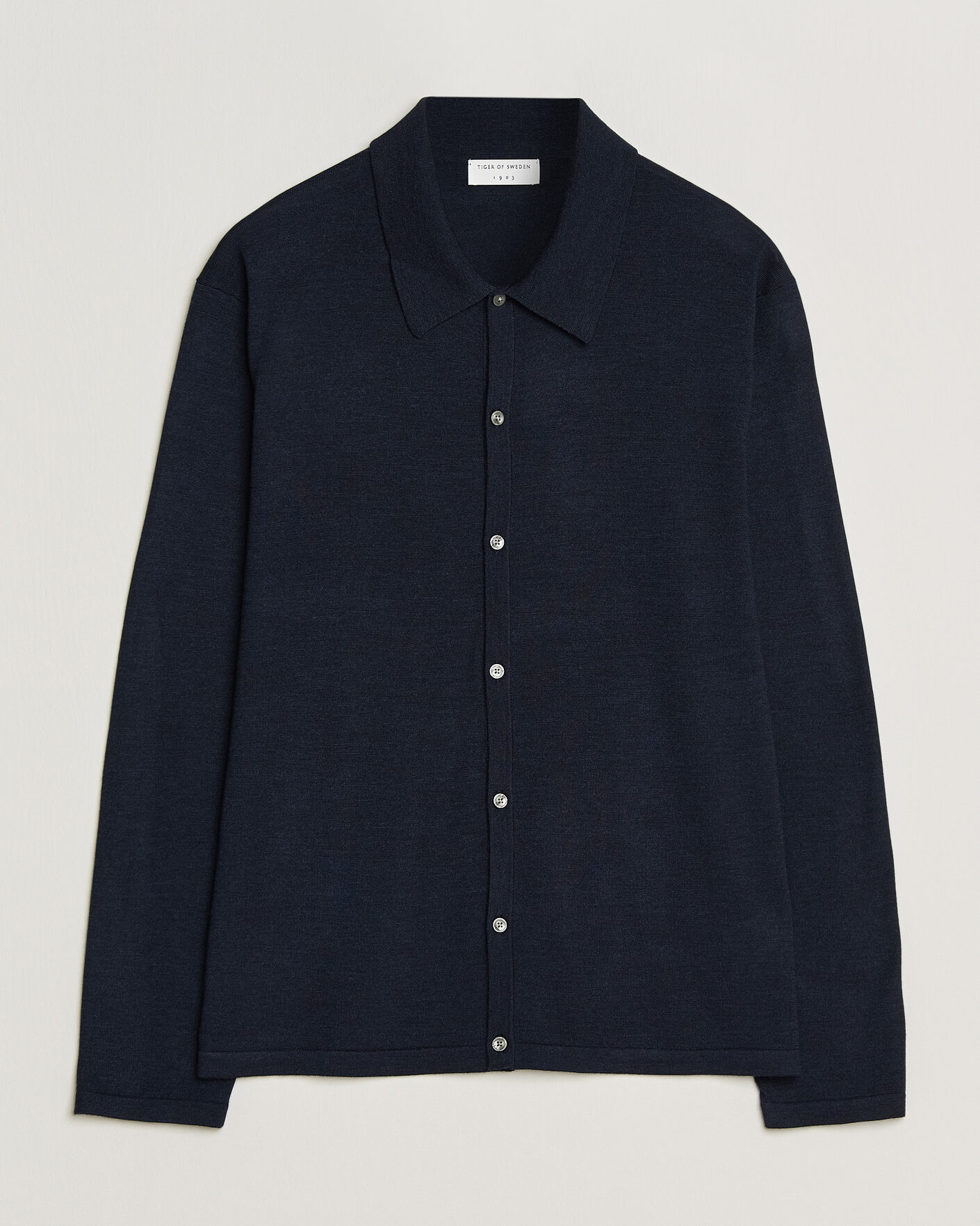 Homme | Pulls Et Tricots | Tiger of Sweden | Verklin Merino Knitted Cardigan Light Ink