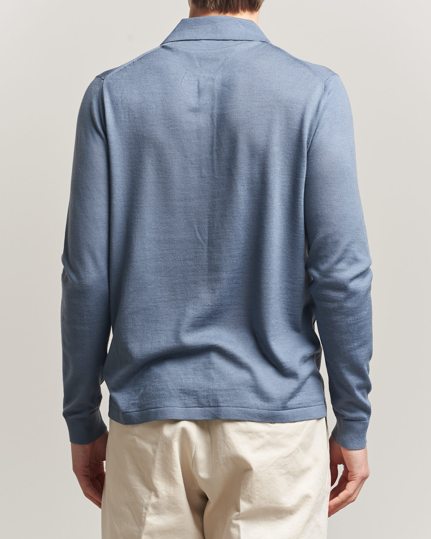 Homme | Pulls Et Tricots | Tiger of Sweden | Eross Merino Knitted Polo Dull Blue