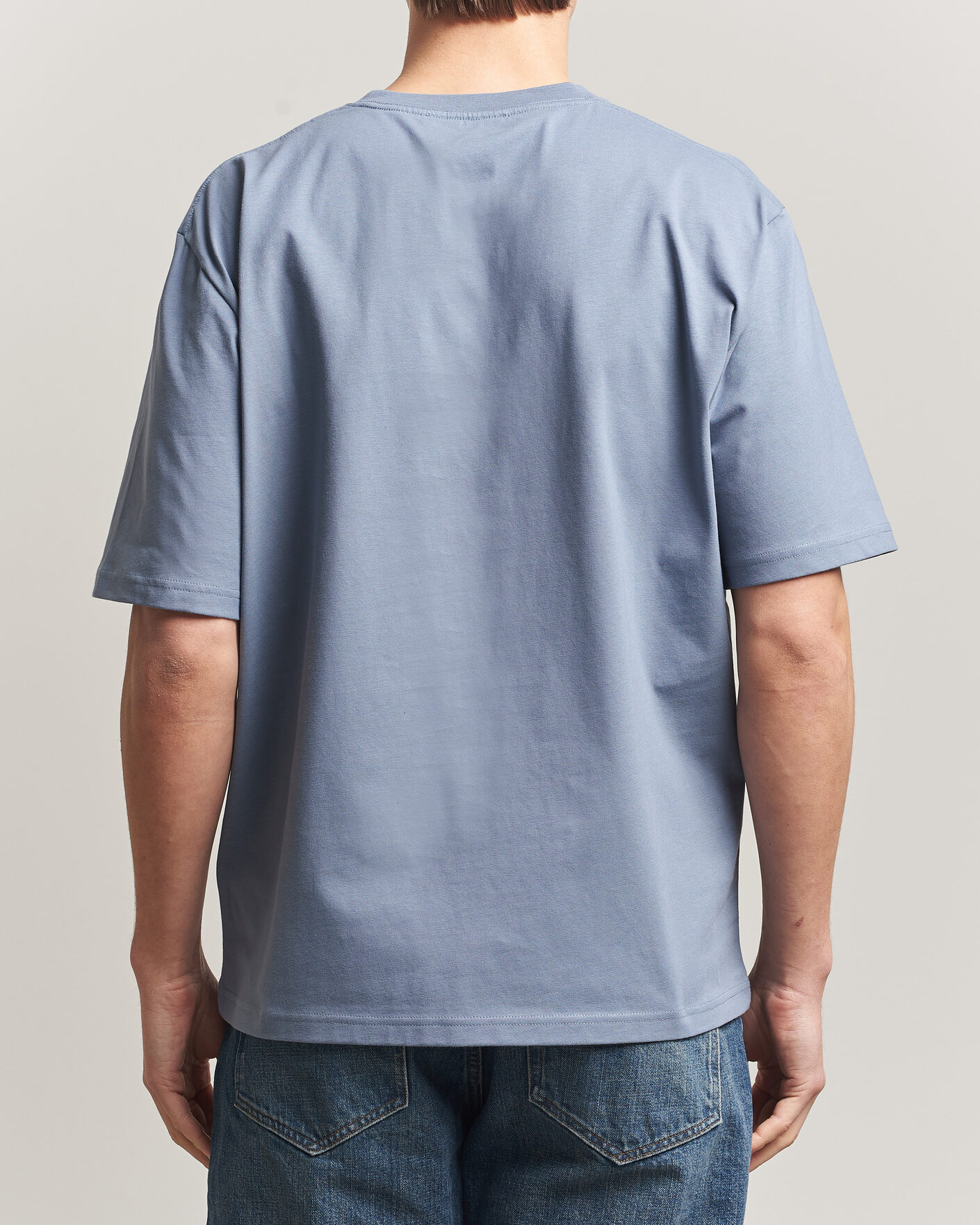 Homme | T-shirts | Tiger of Sweden | Pro Logo Crew Neck T-Shirt Dull Blue