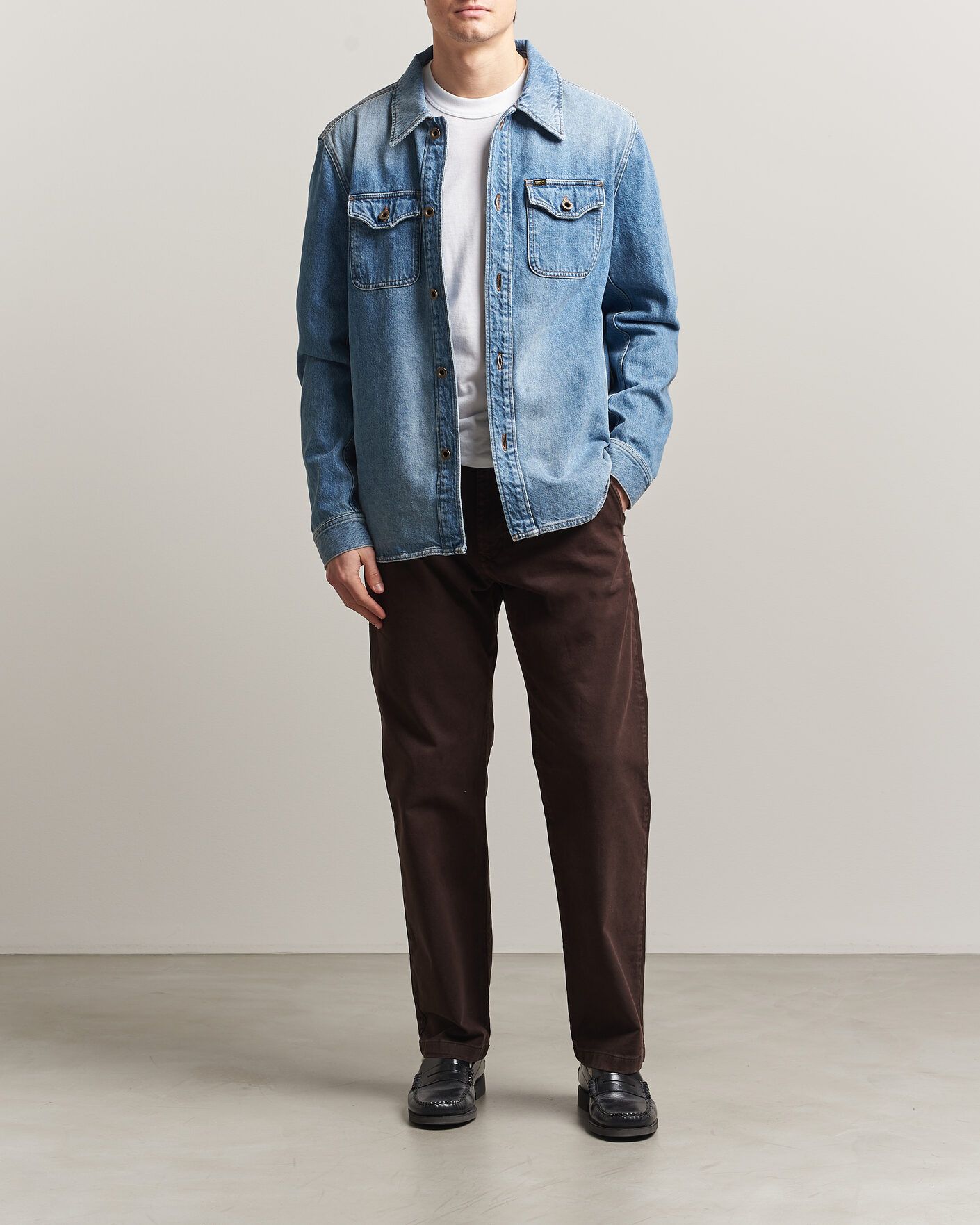 Homme | Manteaux Et Vestes | Tiger of Sweden | Get Denim Jacket Light Blue