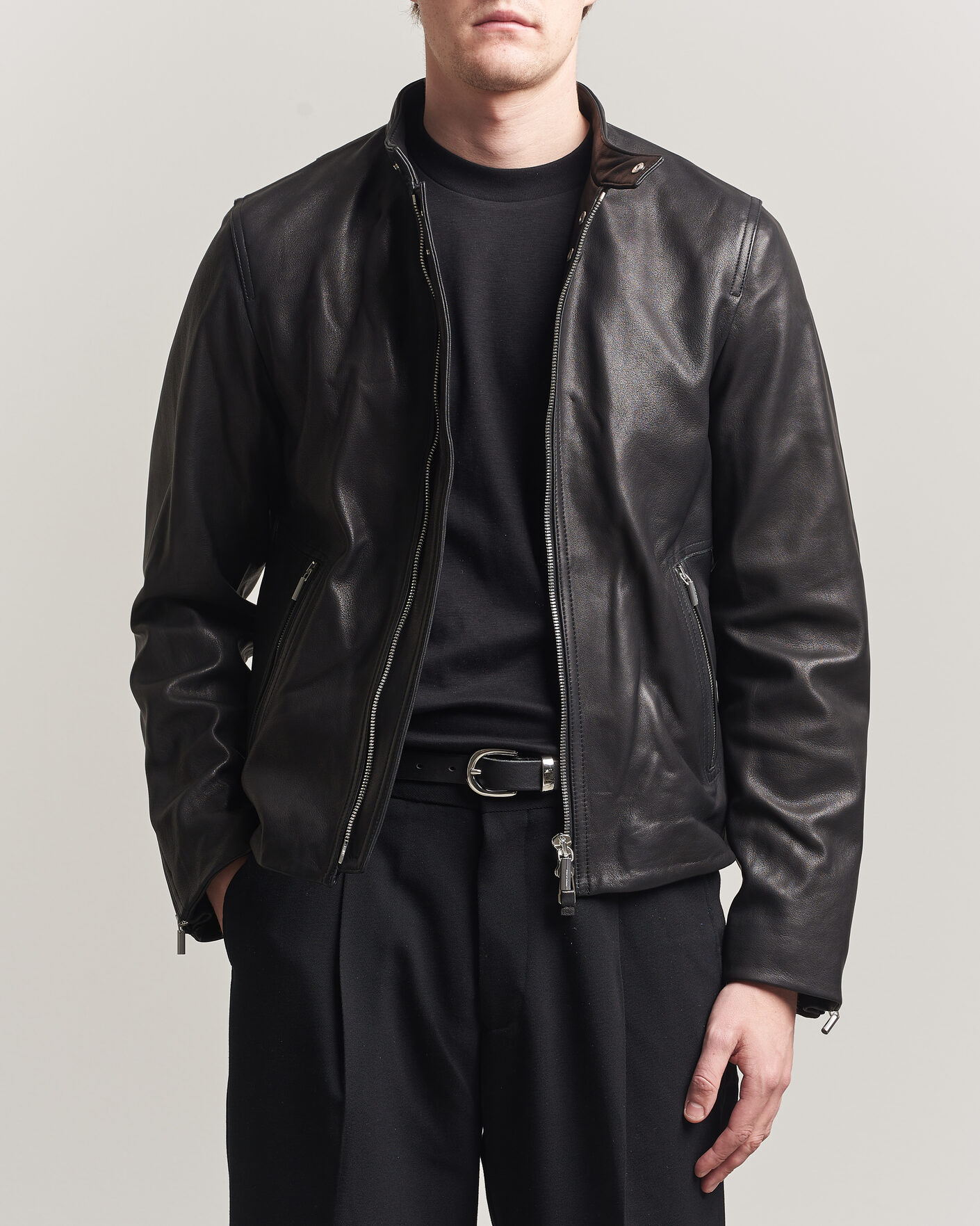 Homme | Manteaux Et Vestes | Tiger of Sweden | Reier Leather Jacket Black