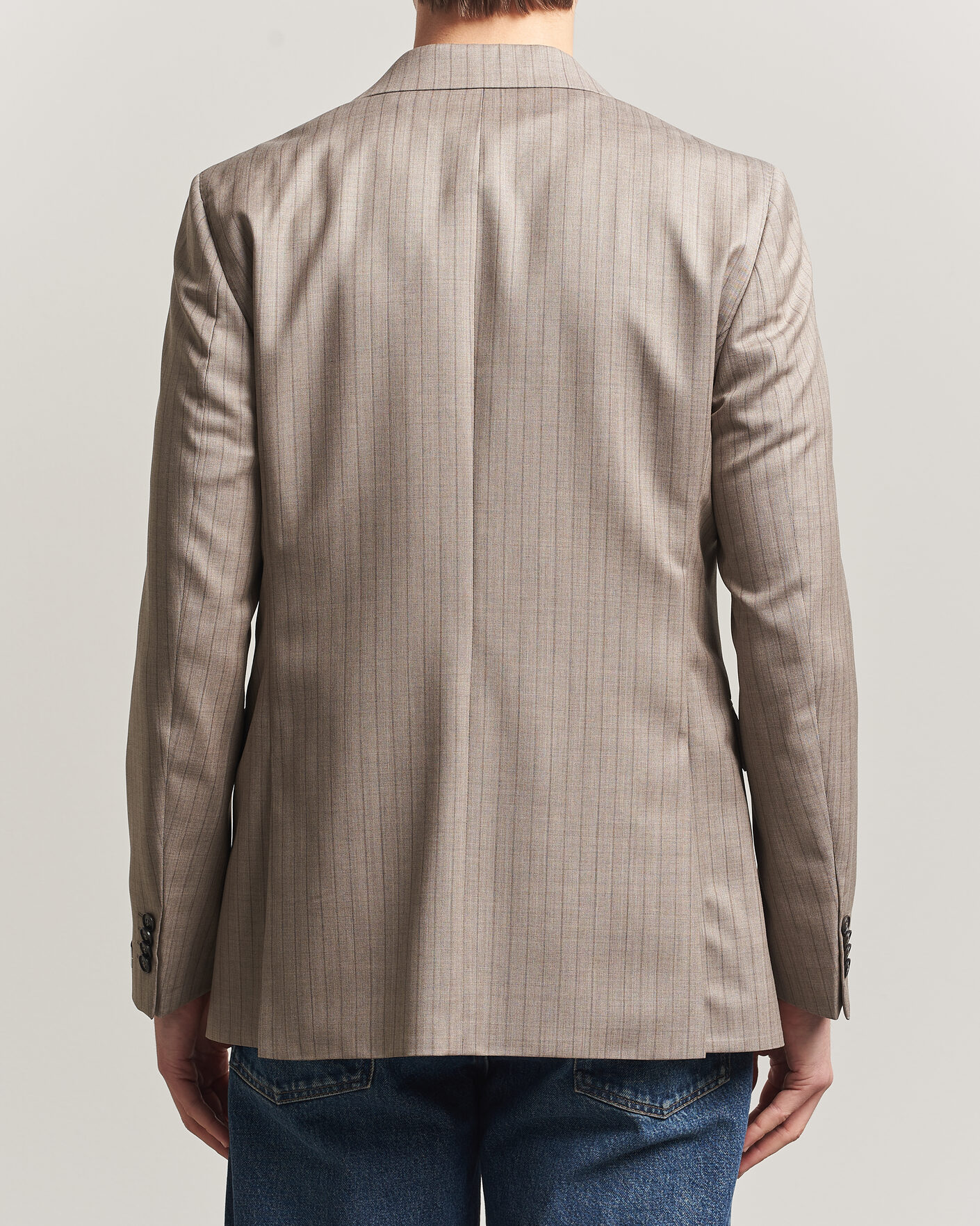 Homme | Blazers | Tiger of Sweden | Ease Wool Pinstriped Blazer Clay