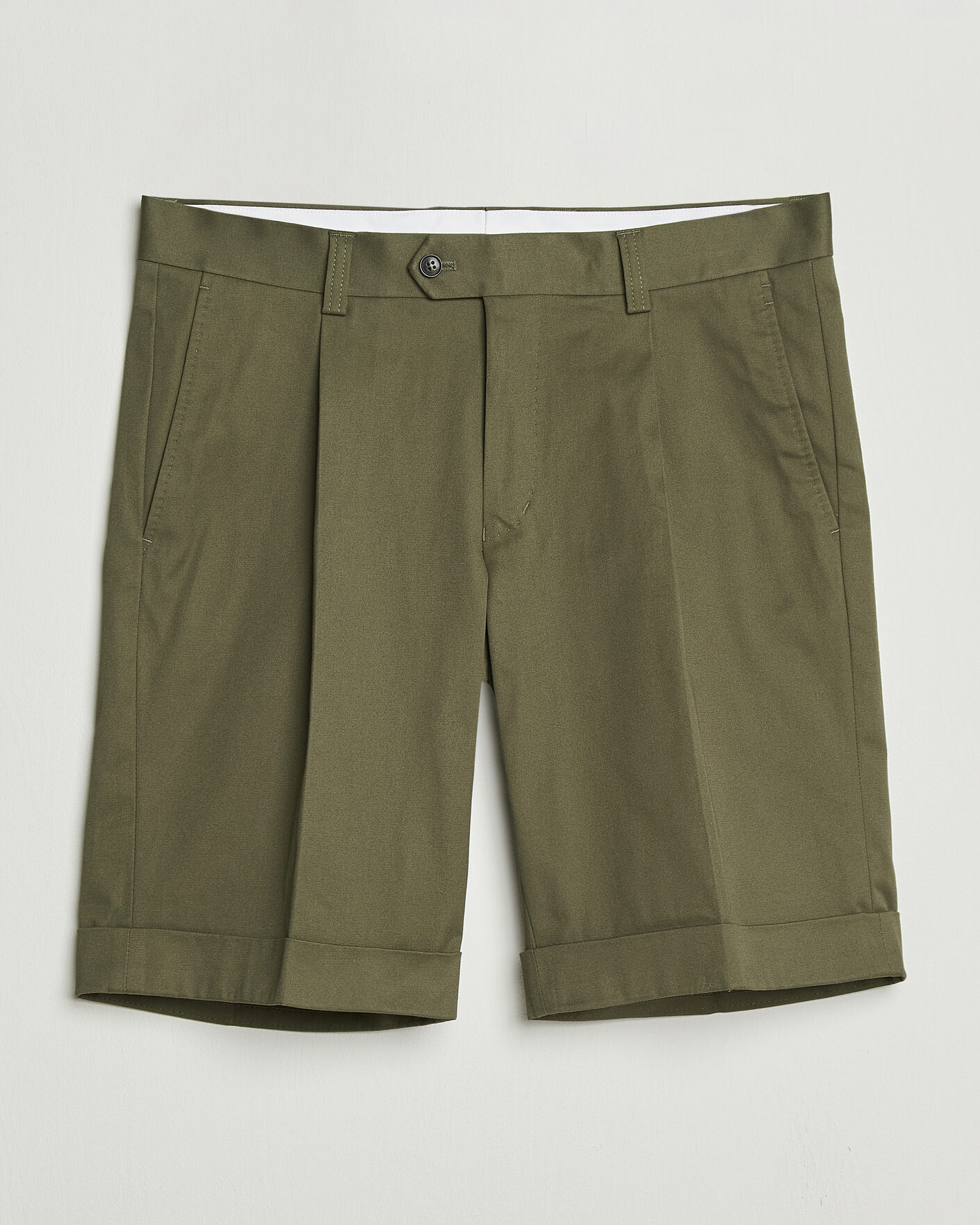 Homme | Shorts | Tiger of Sweden | Tenut Cotton Chino Shorts Kalamata Green