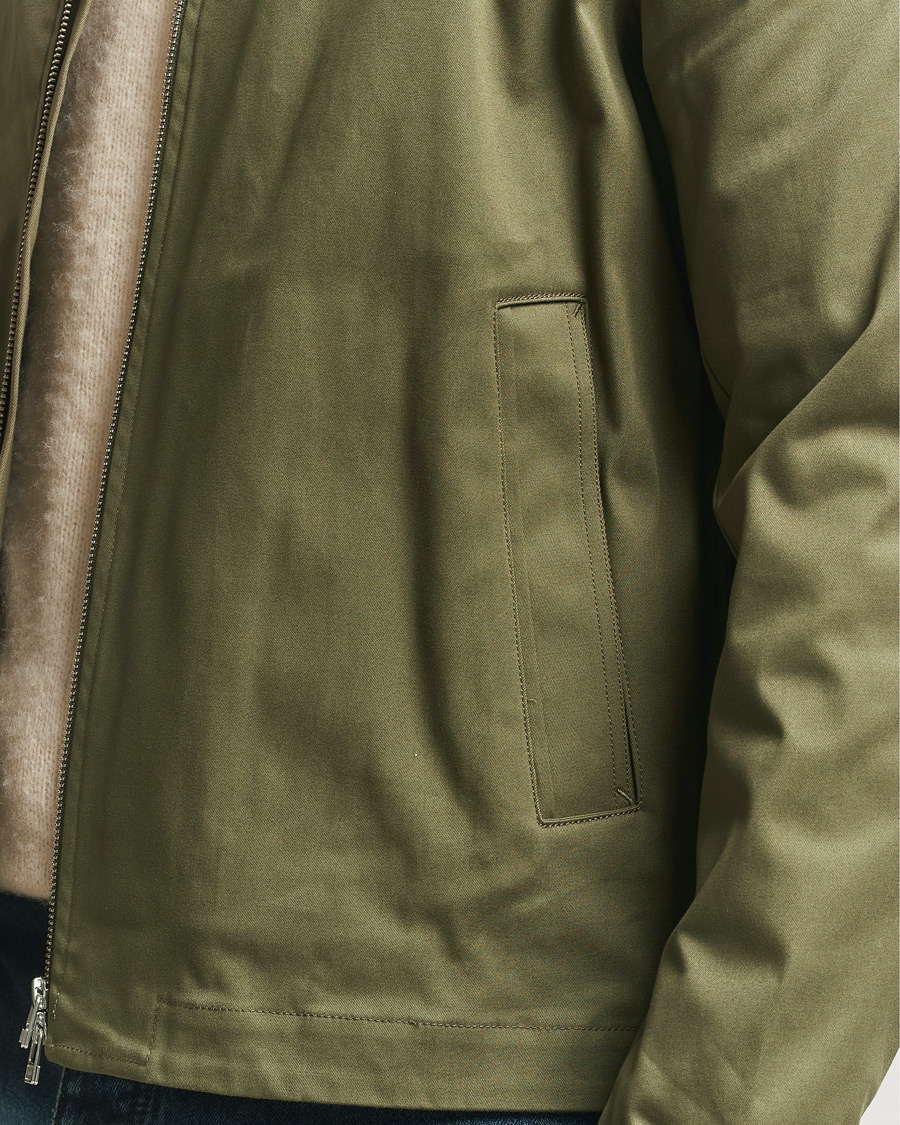 Homme | Chemises | Tiger of Sweden | Barnaby Cotton Overshirt Kalamata Green