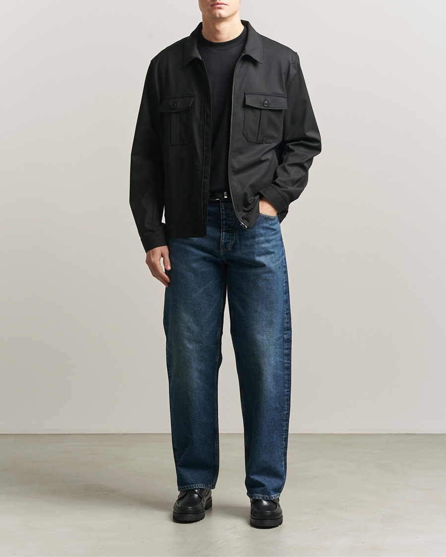 Homme | Chemises | Tiger of Sweden | Barnaby Technical Overshirt Black