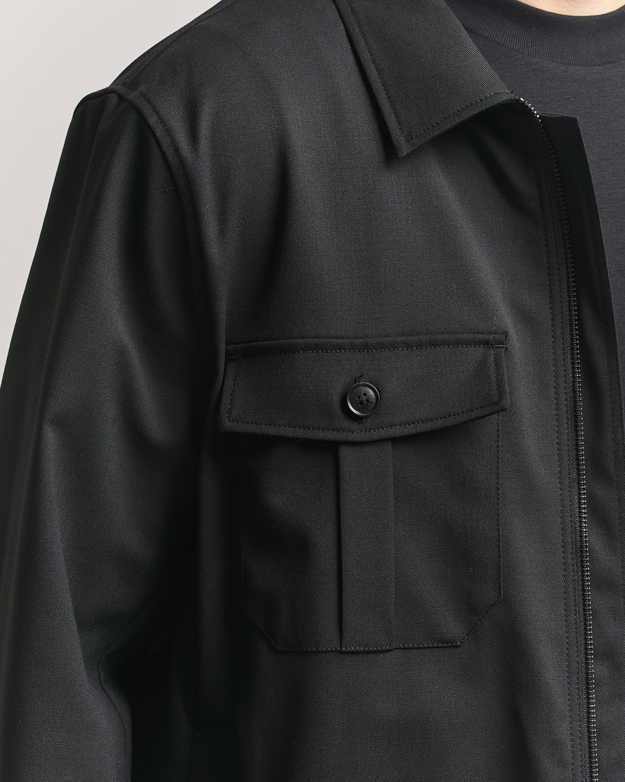 Homme | Chemises | Tiger of Sweden | Barnaby Technical Overshirt Black