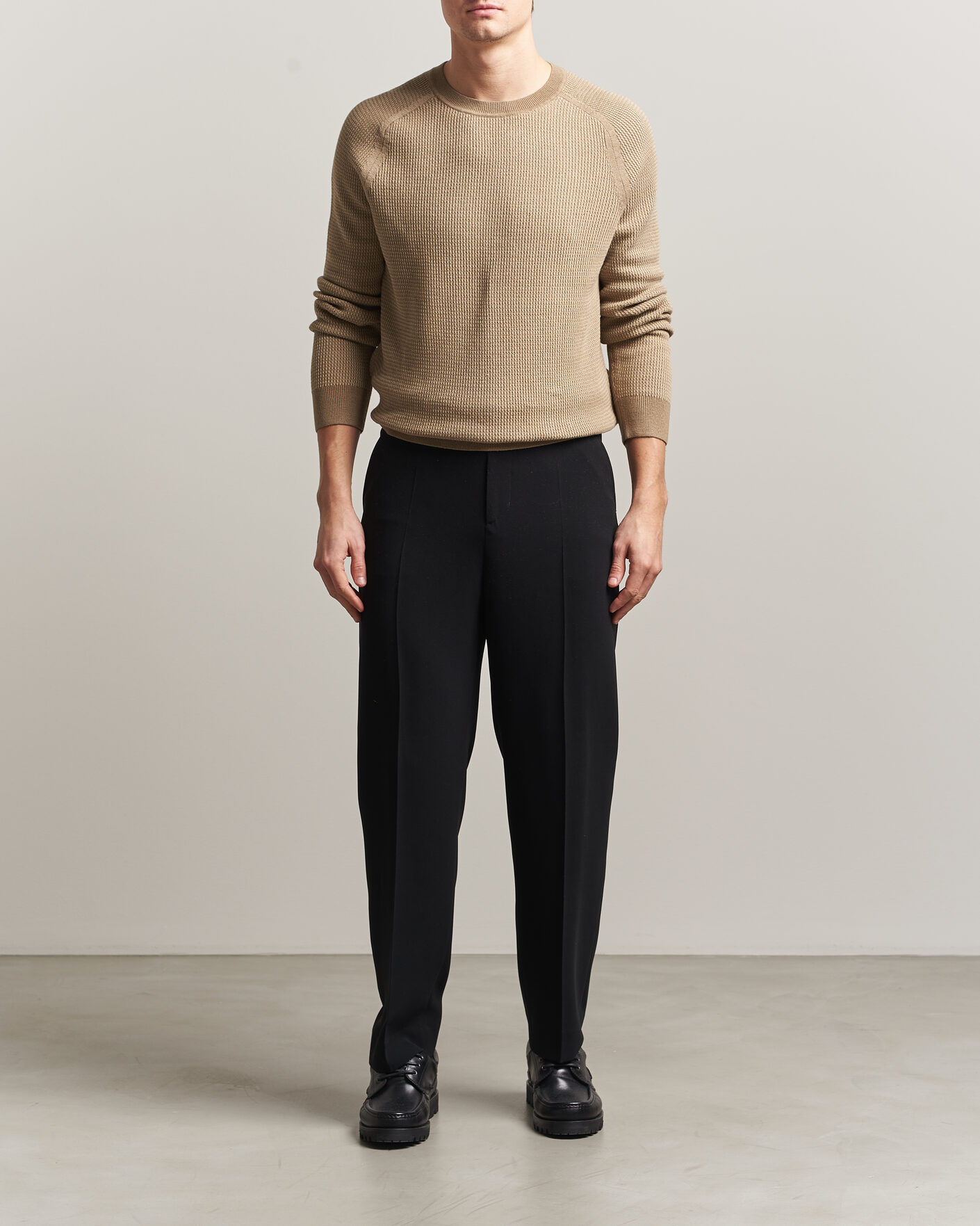 Homme | Pulls Et Tricots | Tiger of Sweden | Martin Knitted Sweater Umber Brown