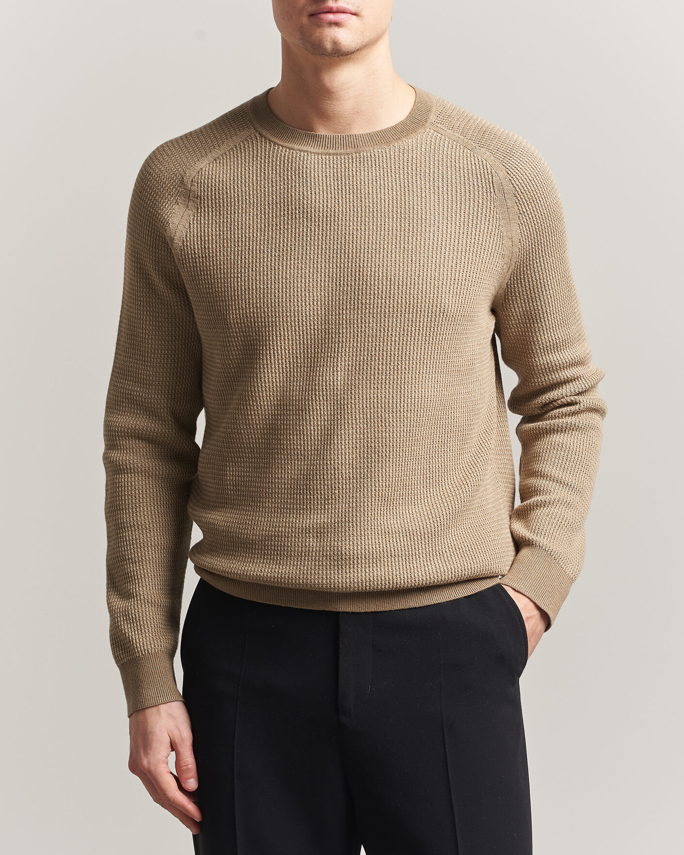 Homme | Pulls Et Tricots | Tiger of Sweden | Martin Knitted Sweater Umber Brown