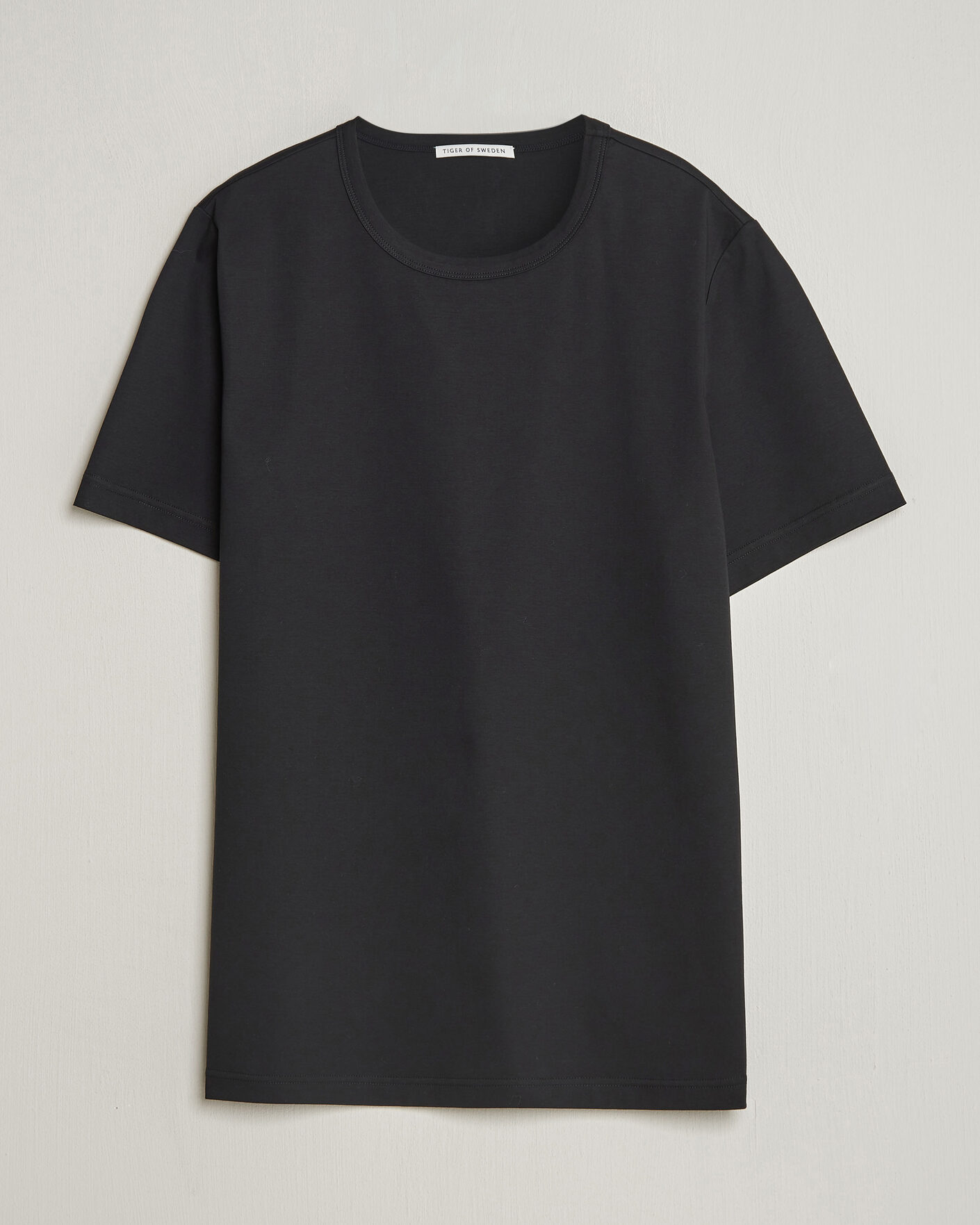 Homme | T-shirts | Tiger of Sweden | Olaf Mercerized Cotton T-Shirt Black