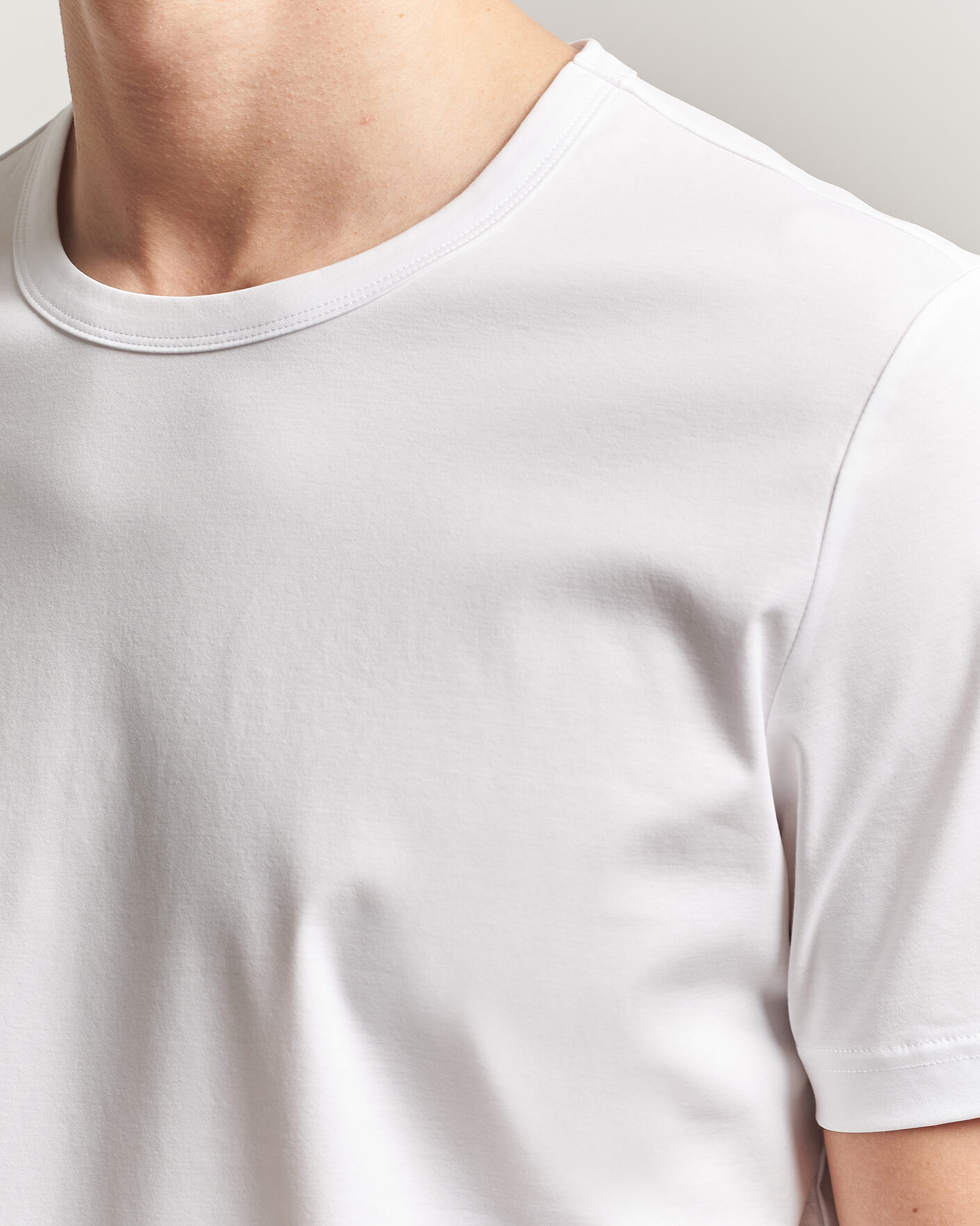 Homme | T-shirts | Tiger of Sweden | Olaf Mercerized Cotton T-Shirt Pure White