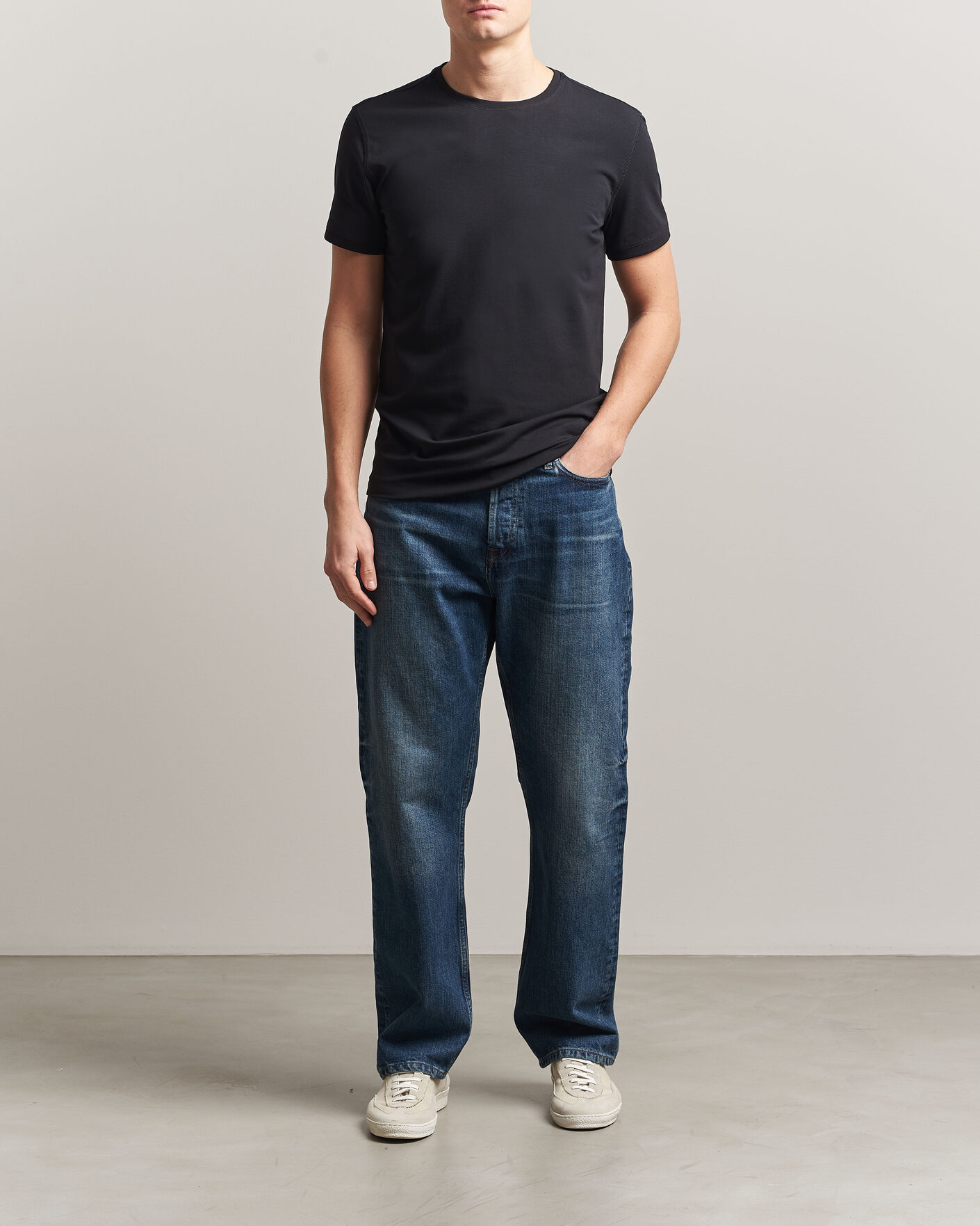 Homme | T-shirts | Tiger of Sweden | Heimdal 2-Pack Crew Neck T-Shirt Black