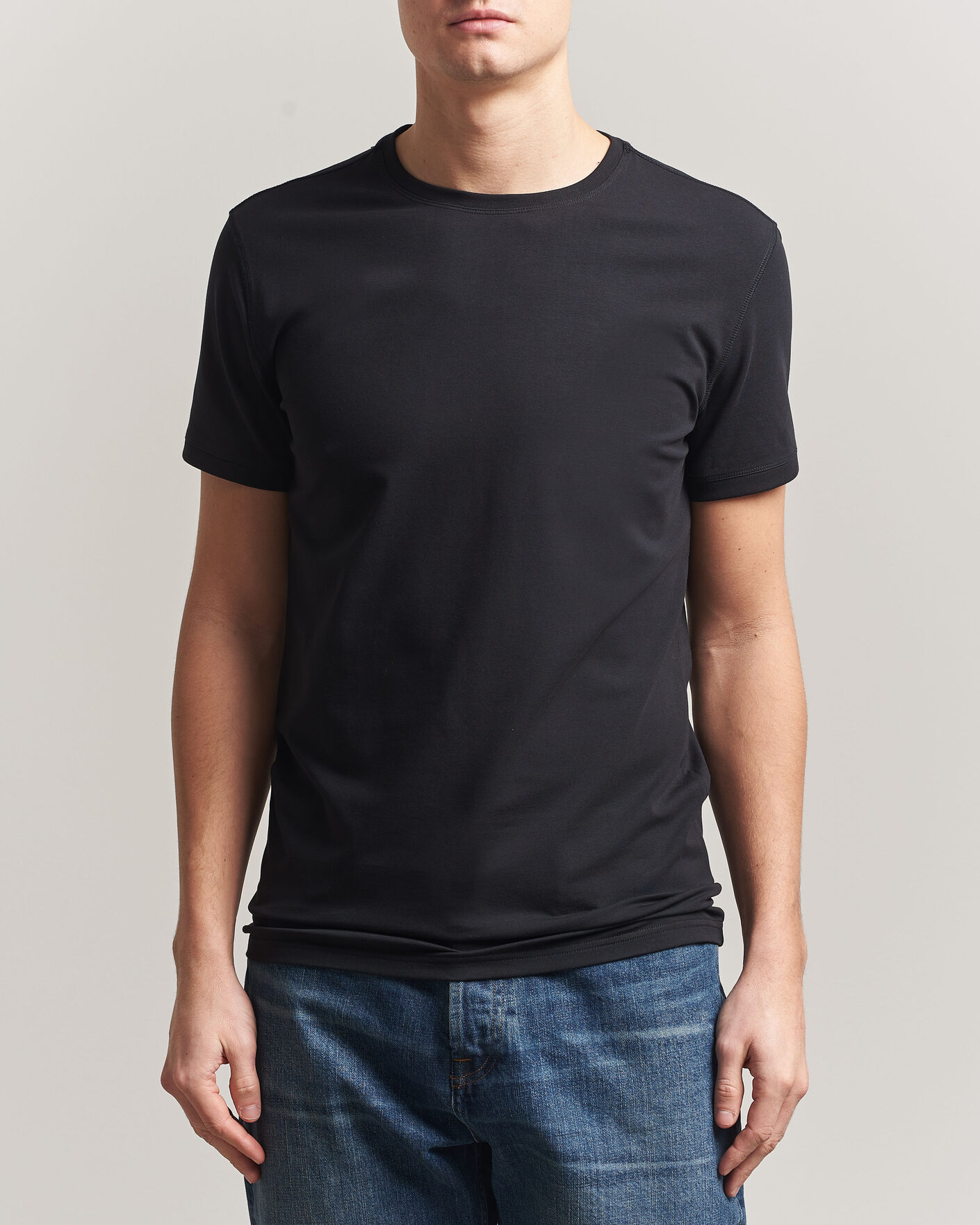 Homme | T-shirts | Tiger of Sweden | Heimdal 2-Pack Crew Neck T-Shirt Black