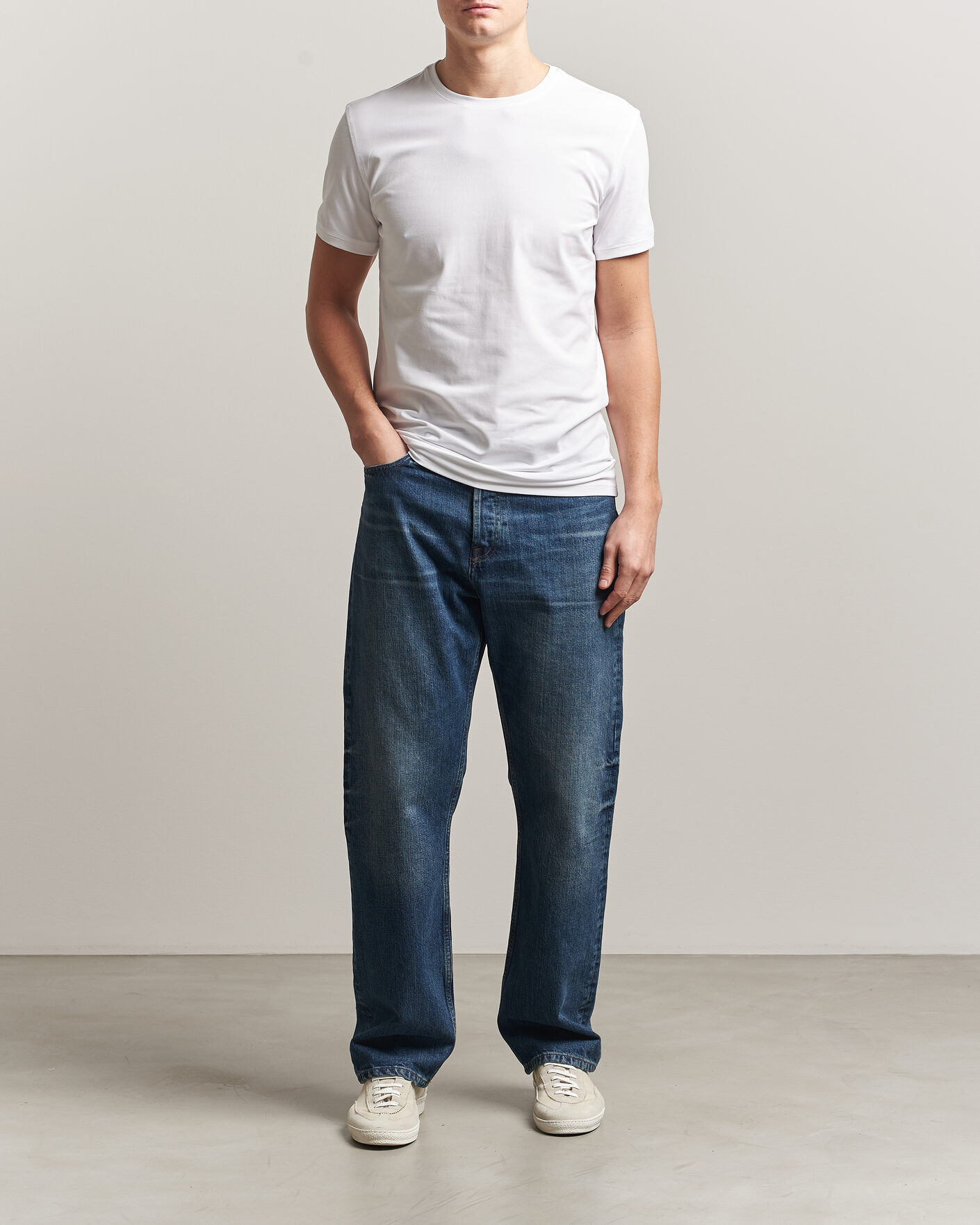 Homme | T-shirts | Tiger of Sweden | Heimdal 2-Pack Crew Neck T-Shirt Pure White