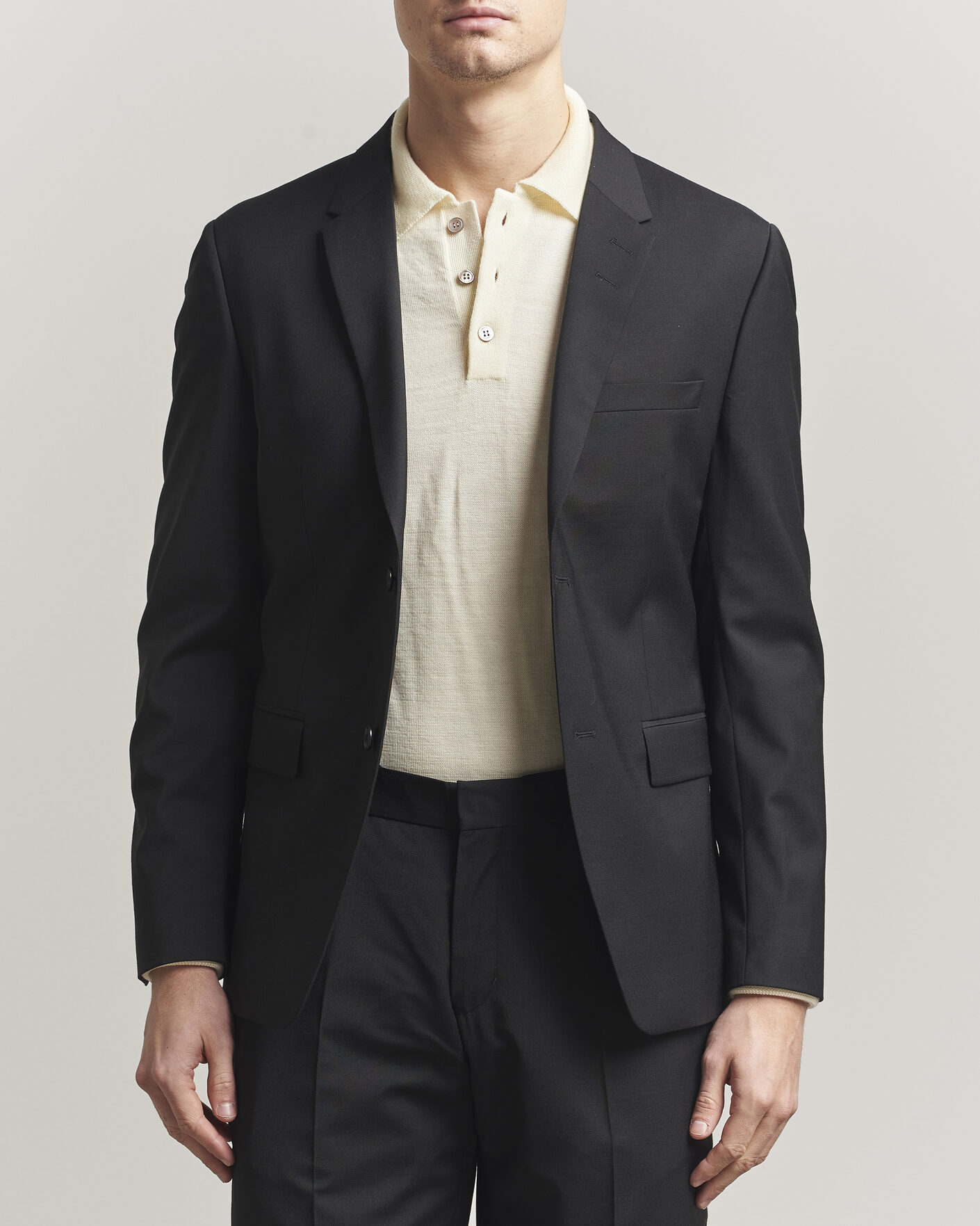 Homme | Blazers | Tiger of Sweden | Jamie Wool Travel Suit Blazer Black