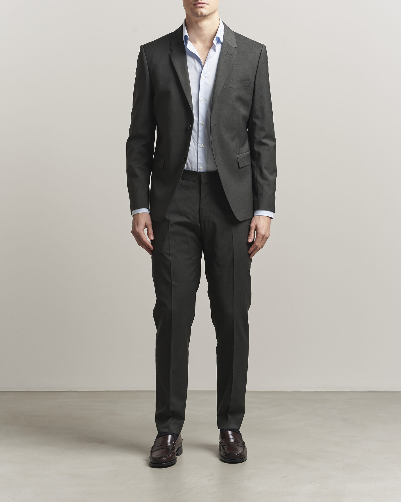 Homme | Blazers | Tiger of Sweden | Jamie Wool Travel Suit Blazer Olive Extreme