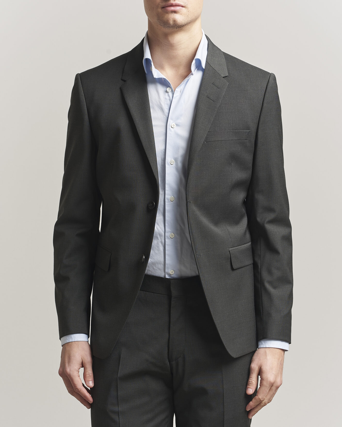 Homme | Blazers | Tiger of Sweden | Jamie Wool Travel Suit Blazer Olive Extreme