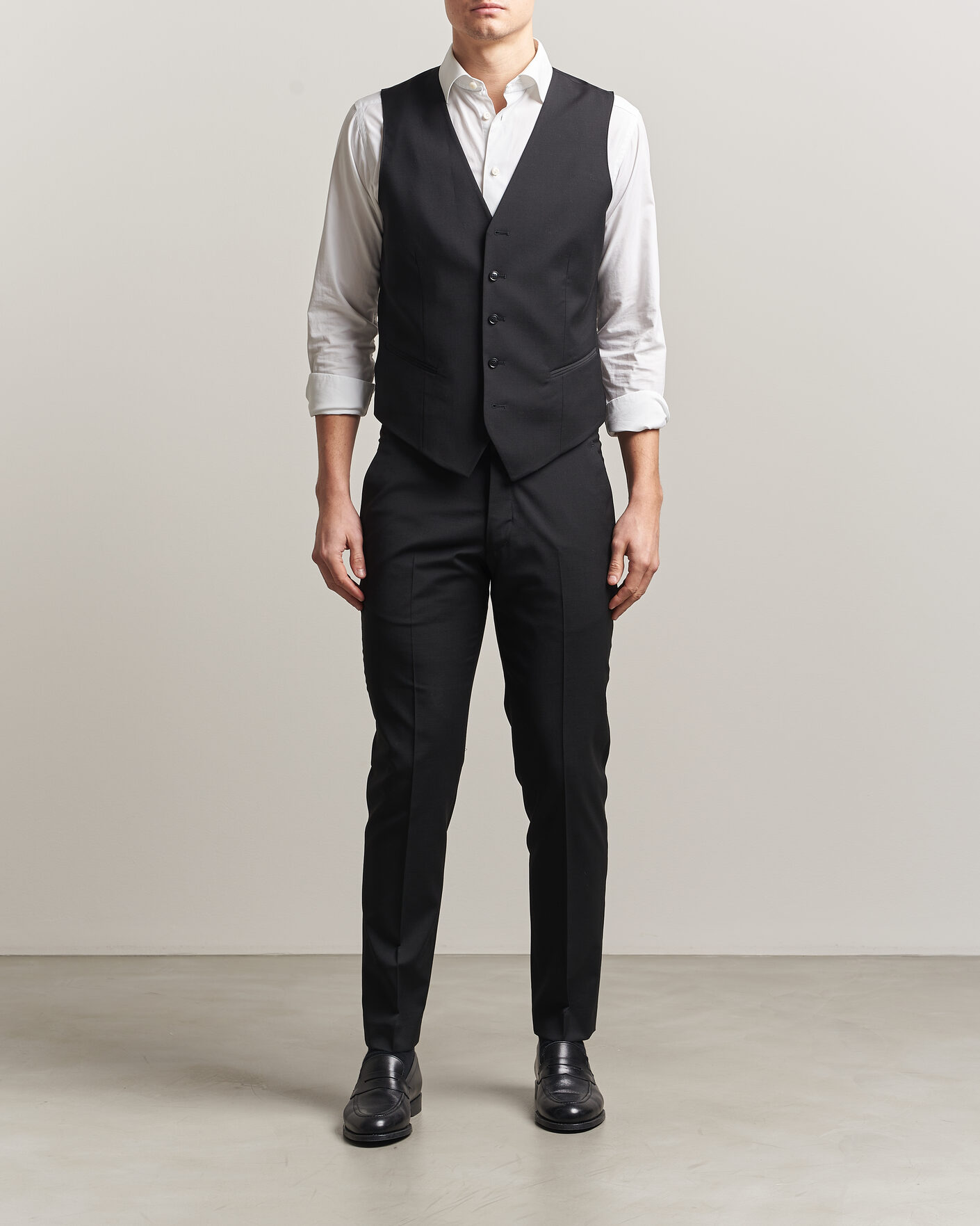 Homme | Gilets | Tiger of Sweden | Winston Wool Travel Waistcoat Black