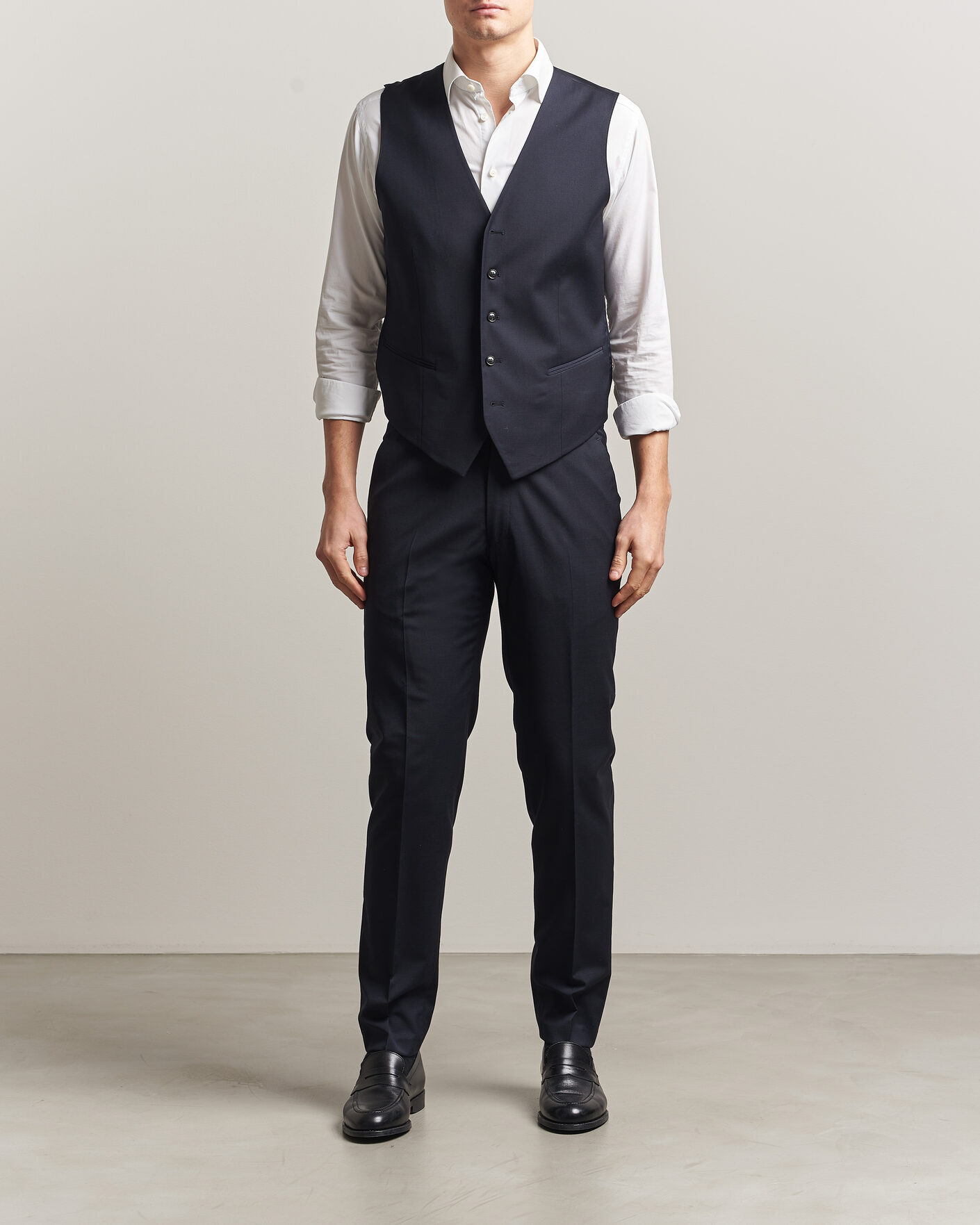 Homme | Gilets | Tiger of Sweden | Winston Wool Travel Waistcoat Dark Ink
