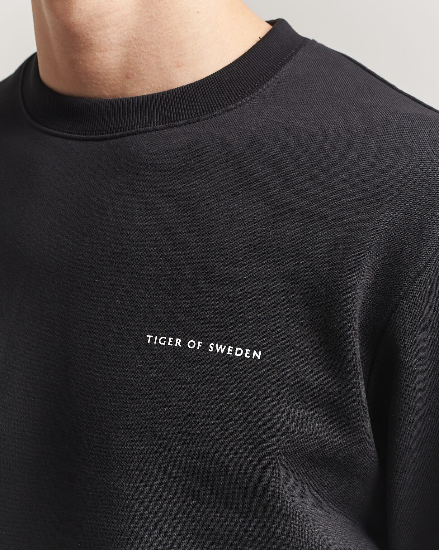 Homme | Pulls Et Tricots | Tiger of Sweden | Emerson Crew Neck Sweatshirt Black