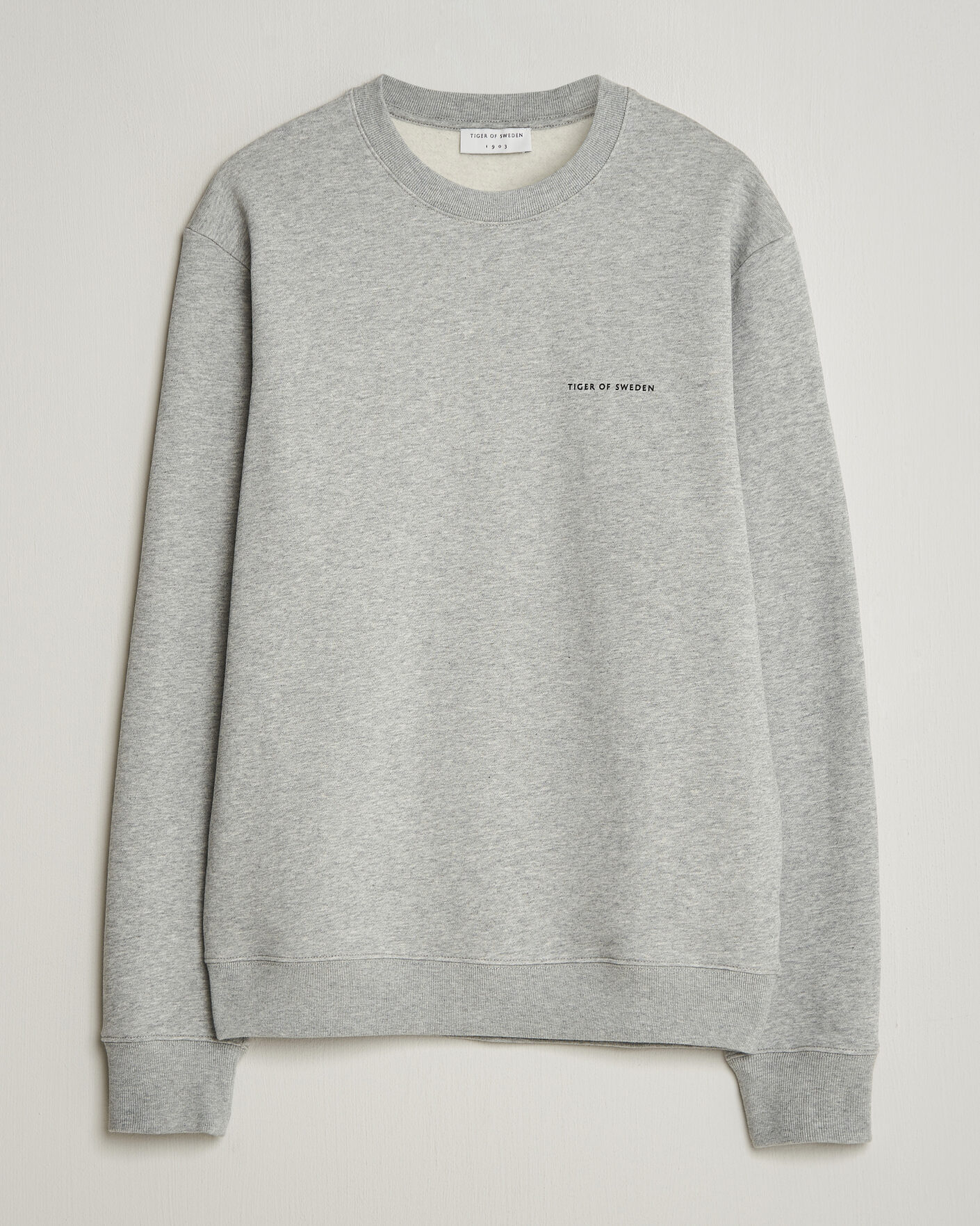 Homme | Pulls Et Tricots | Tiger of Sweden | Emerson Crew Neck Sweatshirt Grey Melange