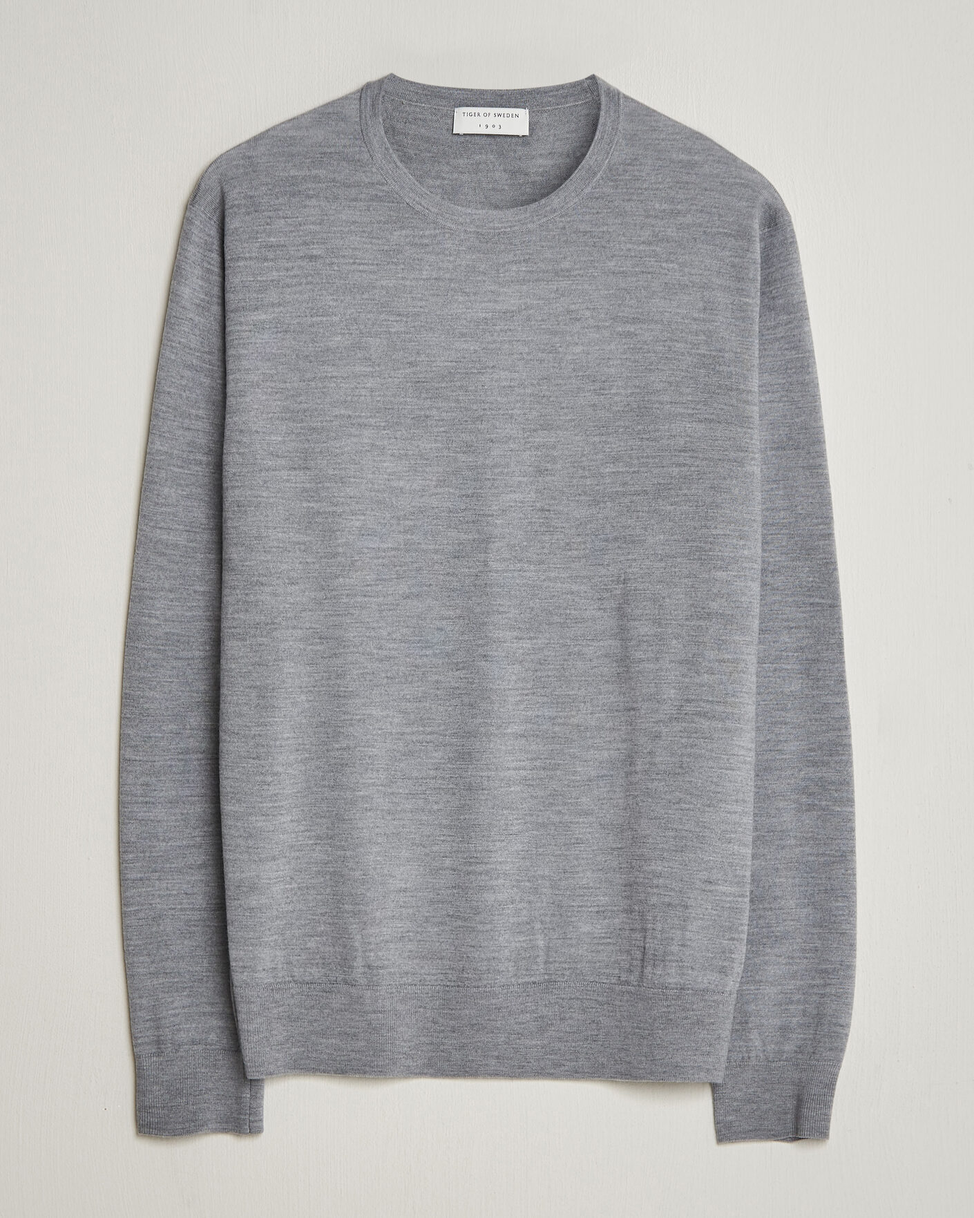 Homme | Pulls Et Tricots | Tiger of Sweden | Connor Crew Neck Pullover Grey Melange