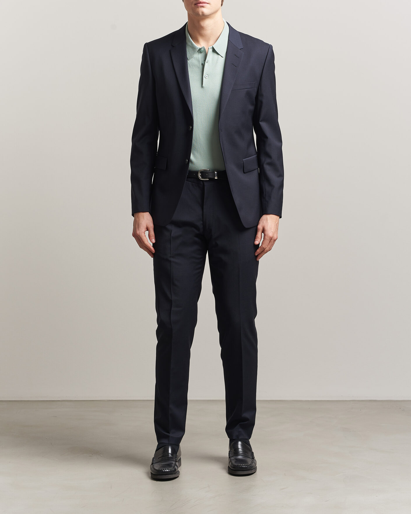 Homme | Pantalons | Tiger of Sweden | Tenuta Wool Travel Suit Trousers Dark Ink