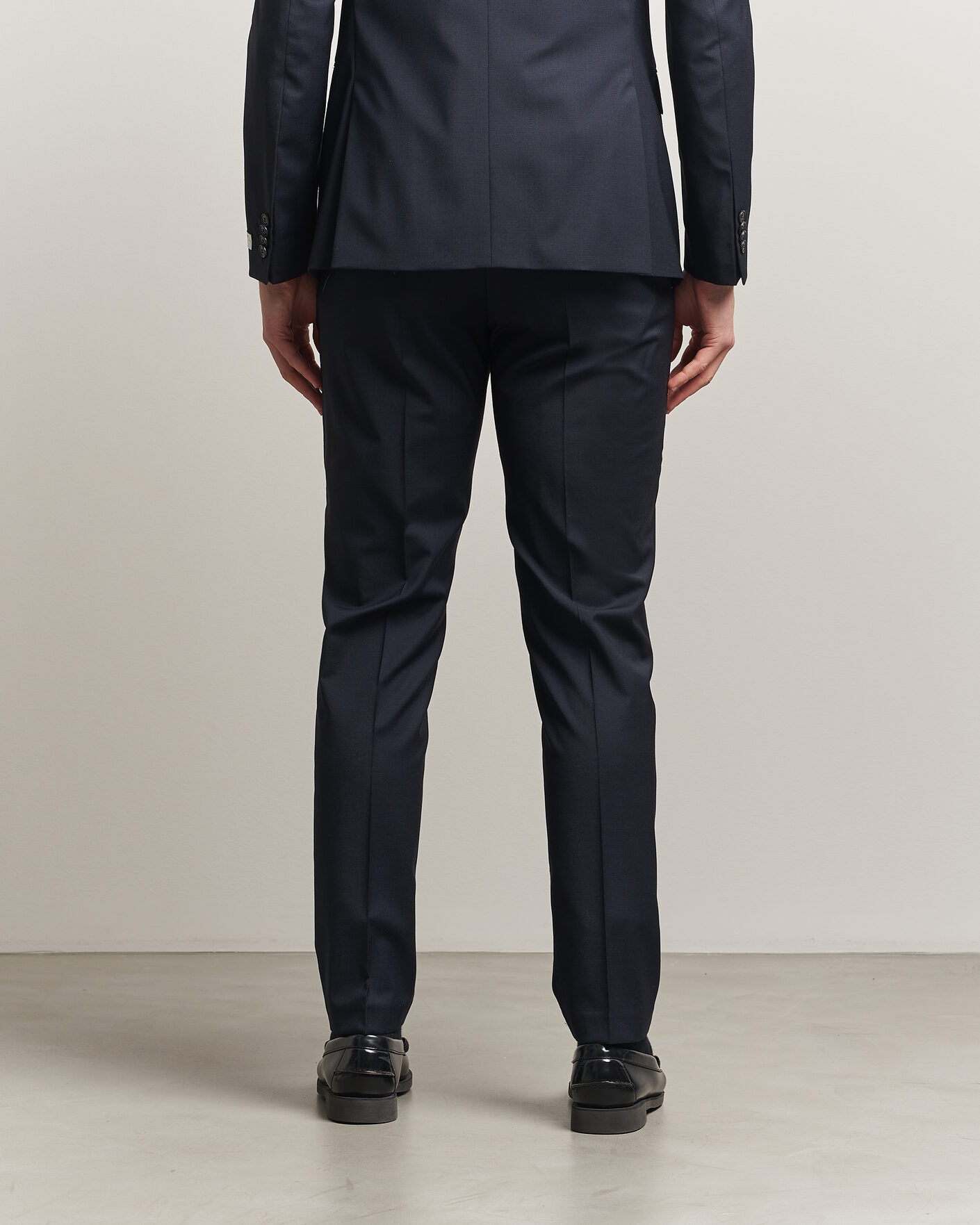 Homme | Pantalons | Tiger of Sweden | Tenuta Wool Travel Suit Trousers Dark Ink