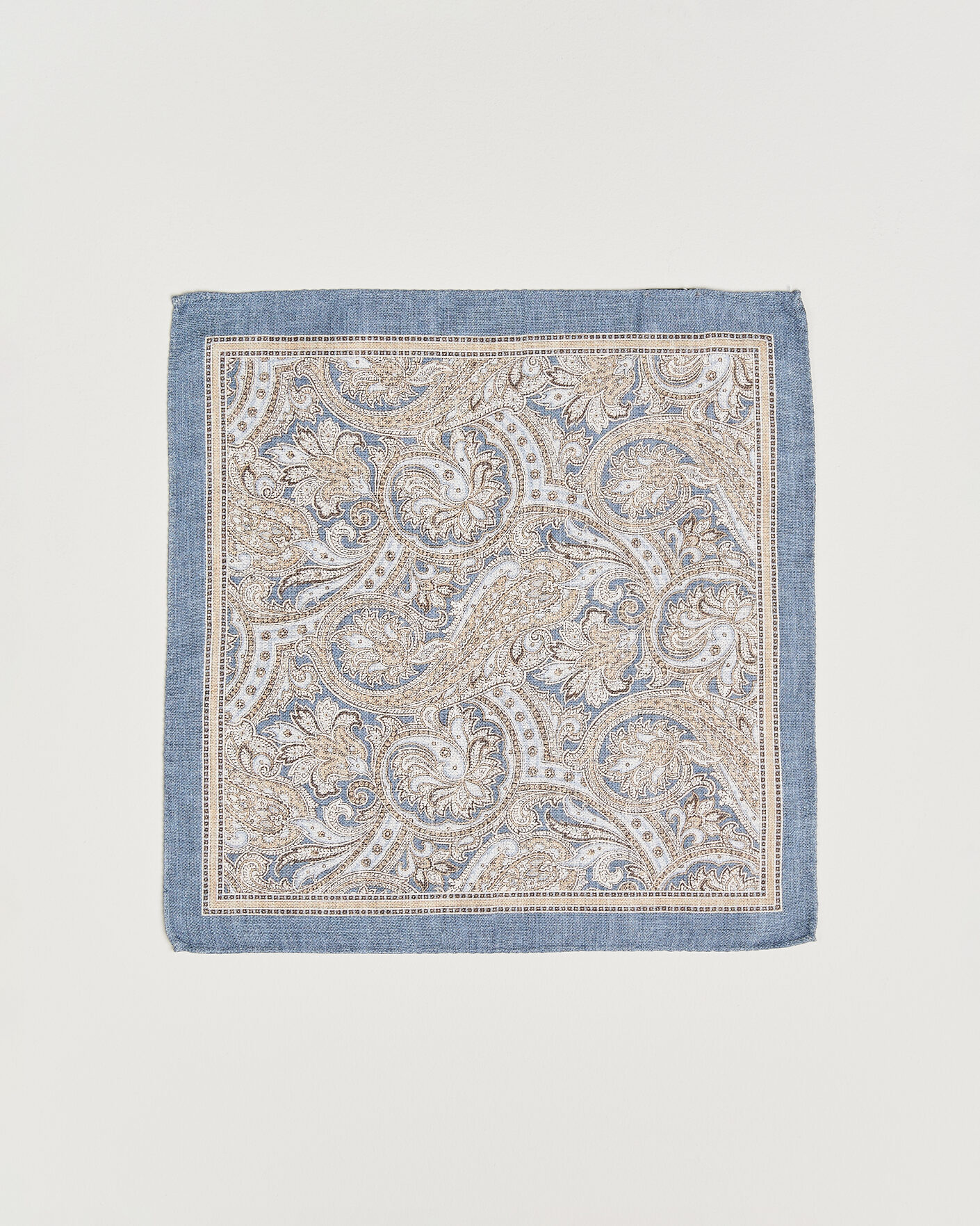 Homme | Pochettes De Costume | Amanda Christensen | Silk Shappe Double Faced Pocket Square Navy