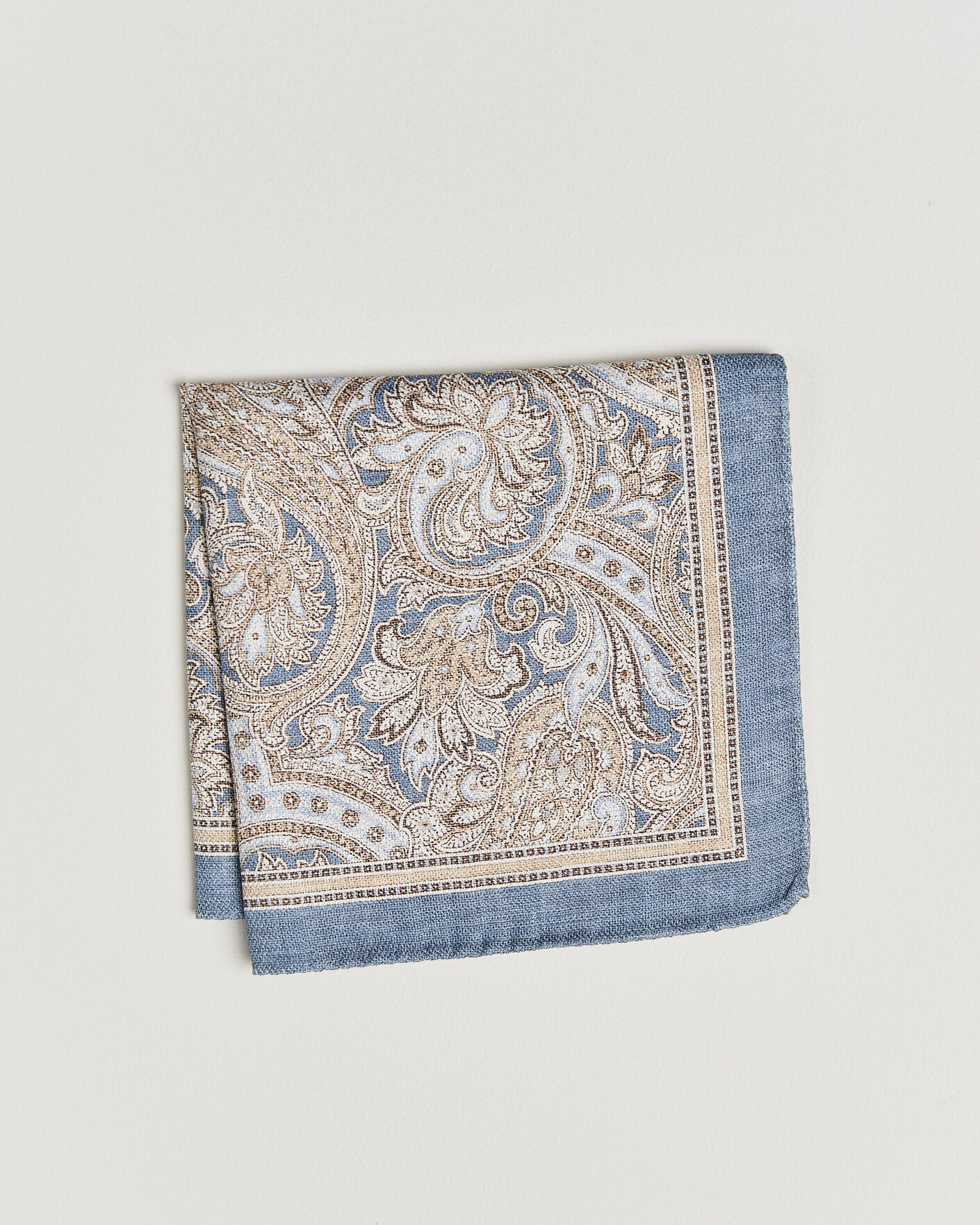Homme | Pochettes De Costume | Amanda Christensen | Silk Shappe Double Faced Pocket Square Navy