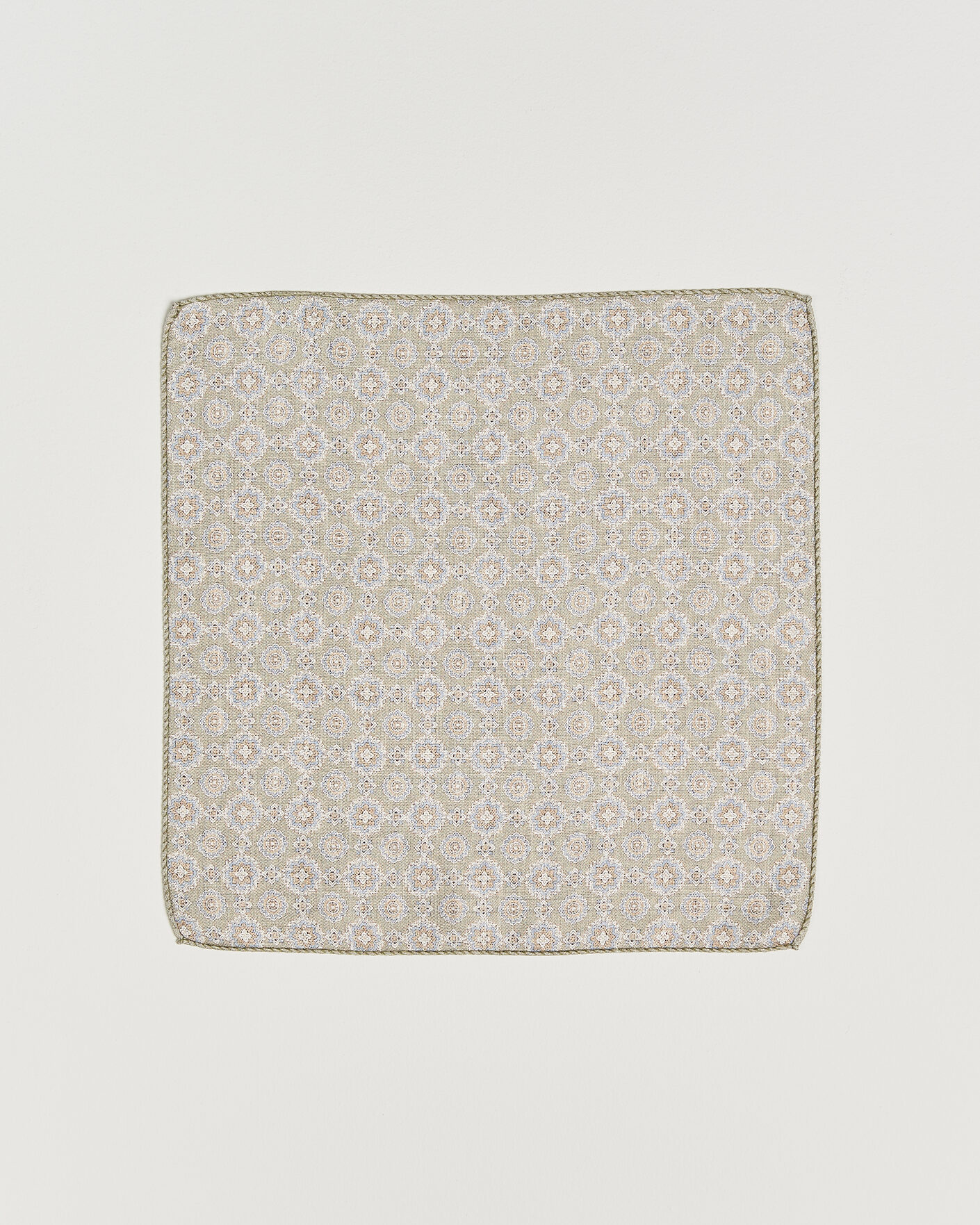 Homme | Pochettes De Costume | Amanda Christensen | Silk Shappe Double Faced Pocket Square Green