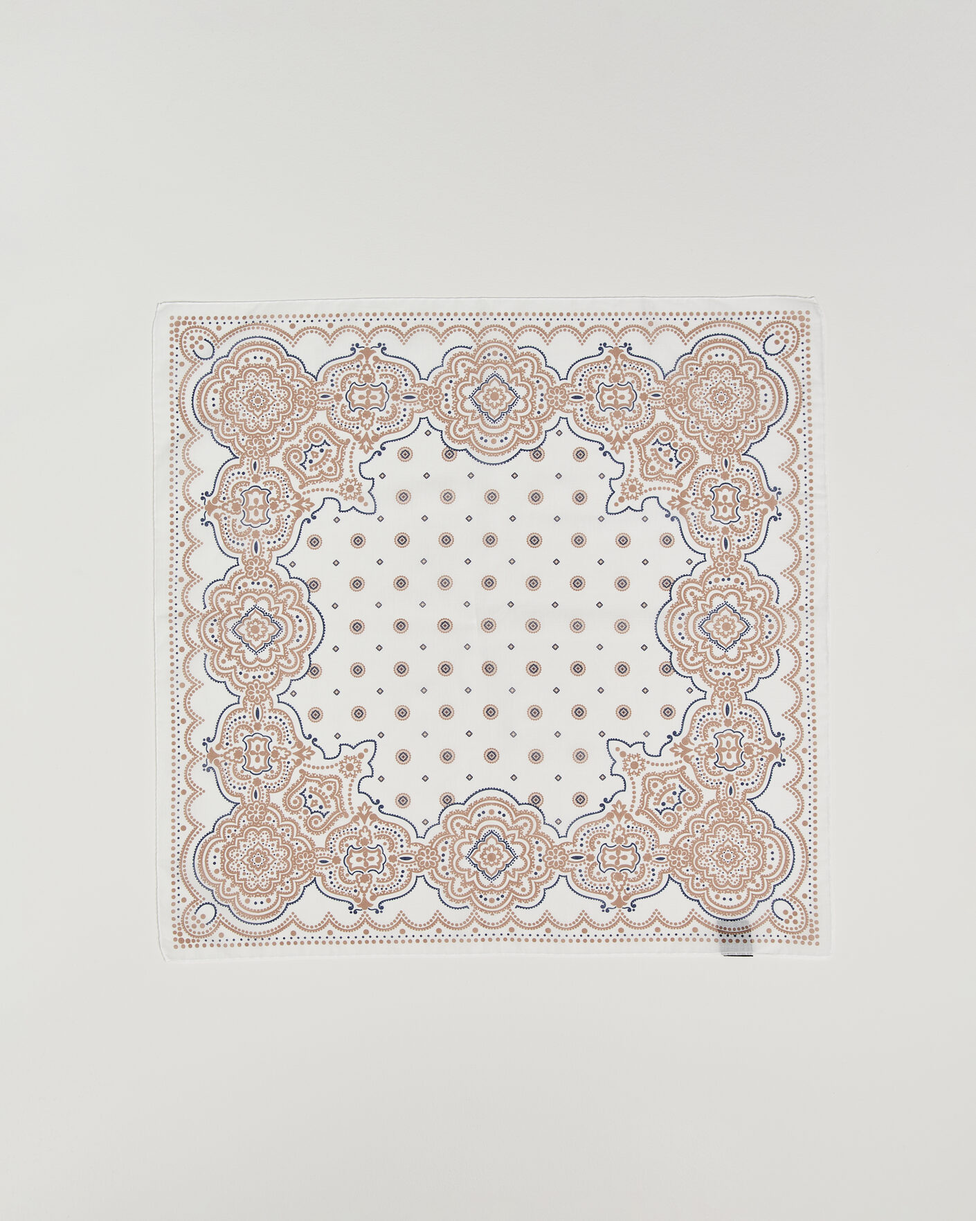 Homme | Écharpes | Amanda Christensen | Cotton Voilé Medallion Bandana Cream