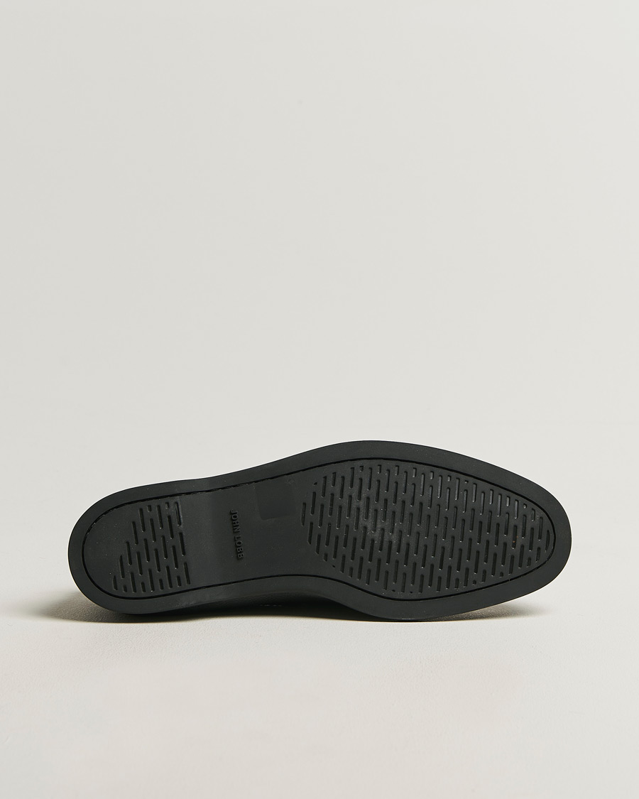 Homme | Chaussures Bateau | John Lobb | Foil Boat Shoes Black Grain