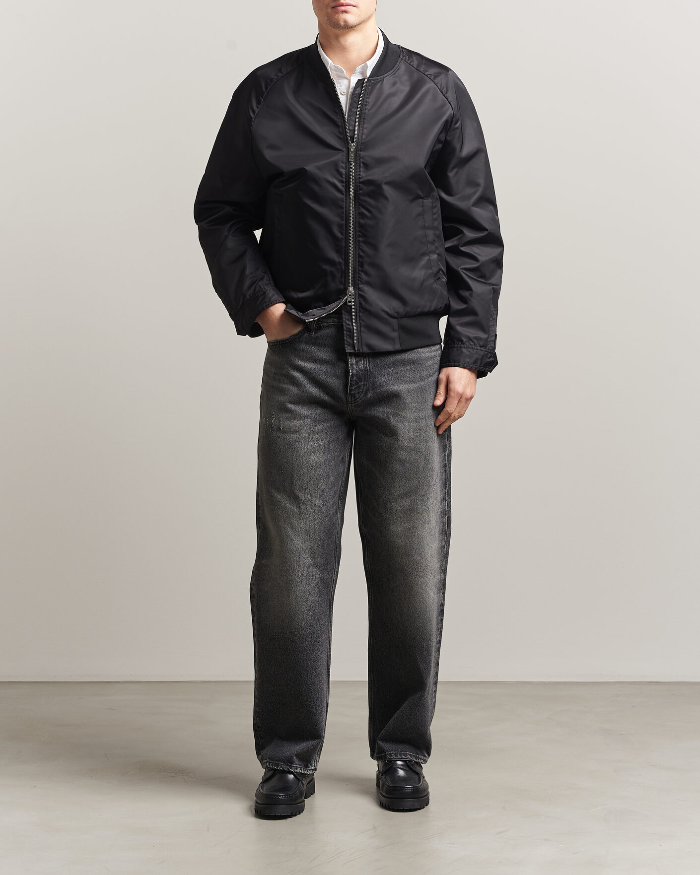 Homme | Manteaux Et Vestes | Filippa K | Technical Bomber Jacket Black