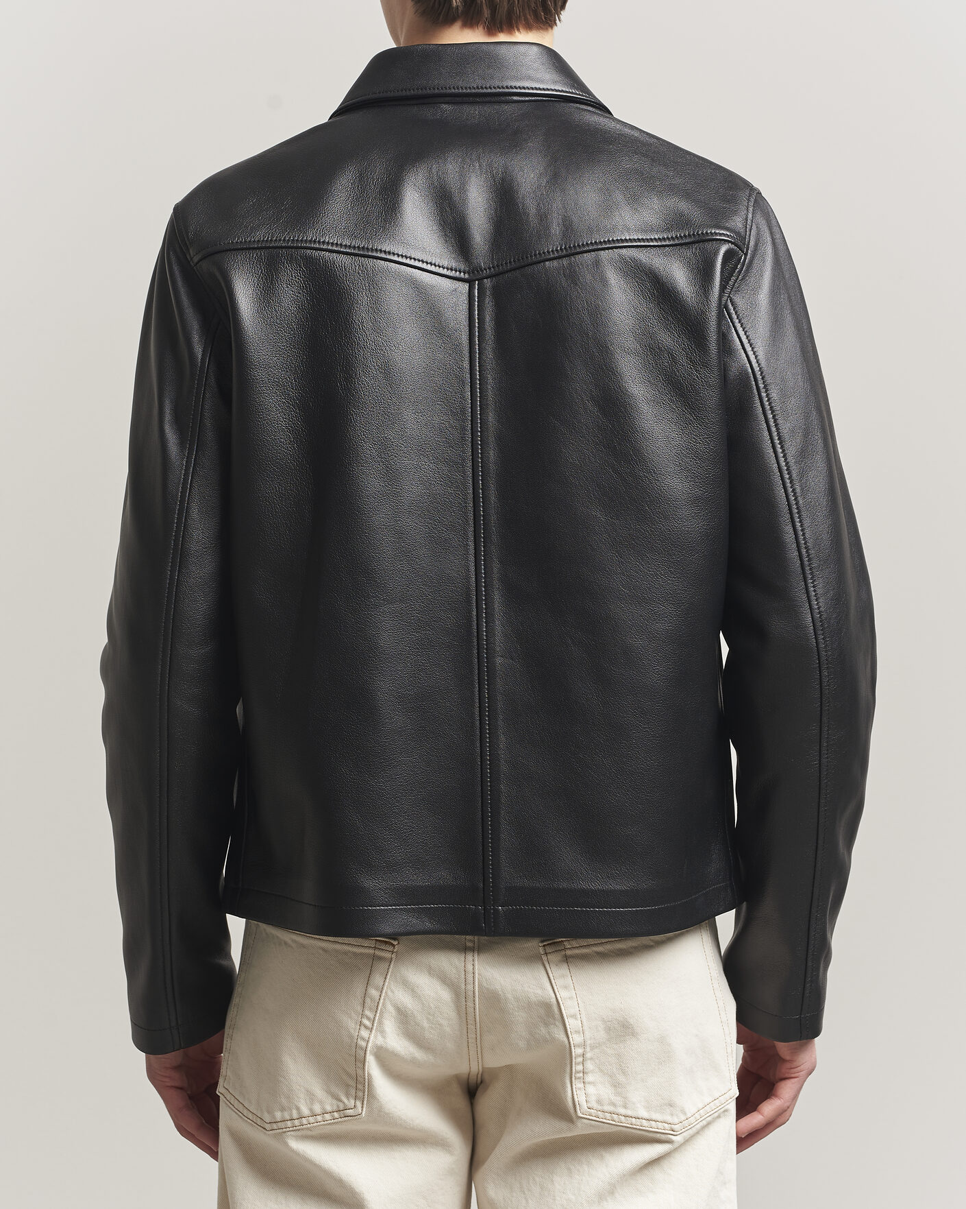 Homme | Manteaux Et Vestes | Filippa K | Leather Coach Jacket Black