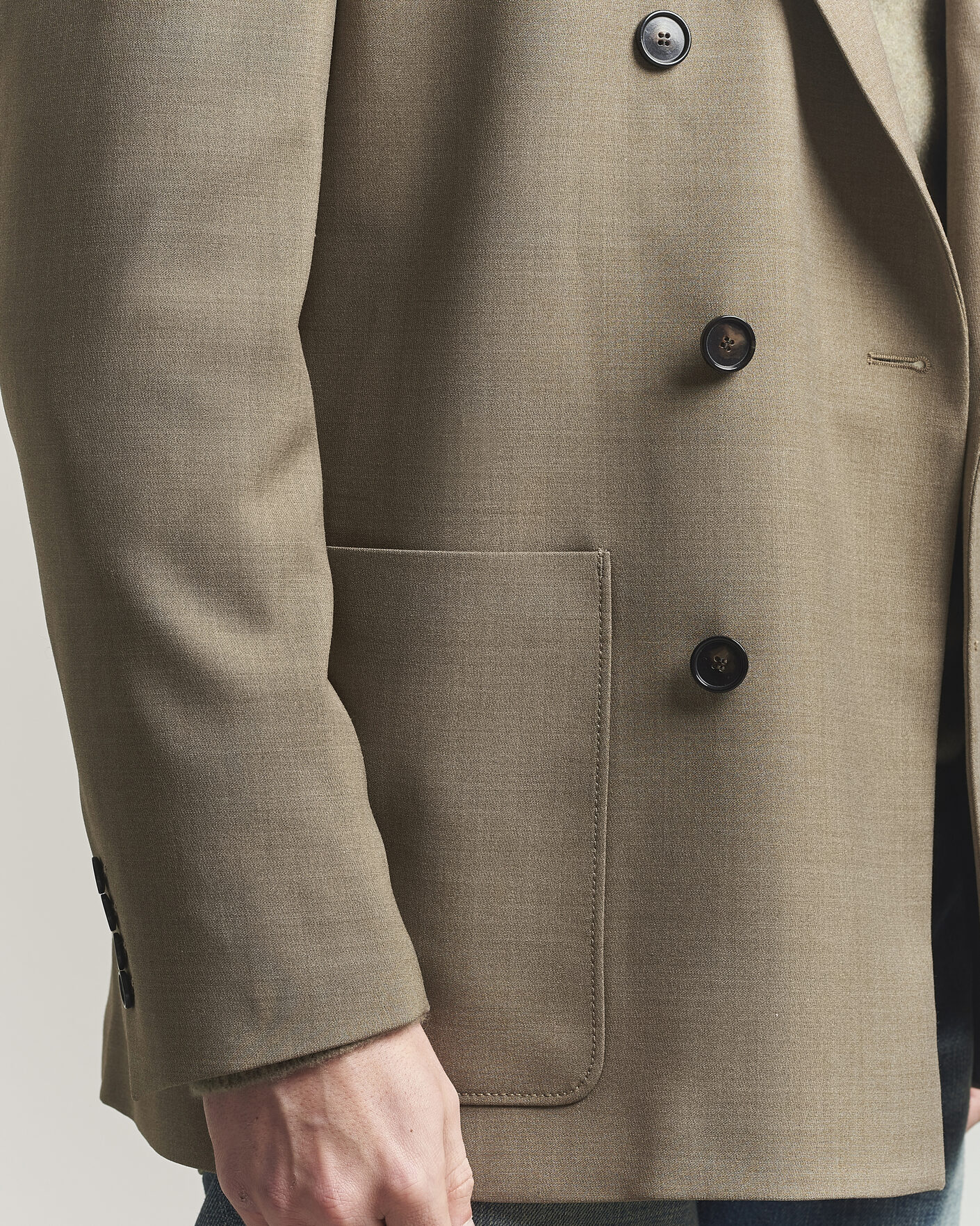 Homme | Blazers | Filippa K | Michael Wool Double Breasted Blazer Light Driftwood