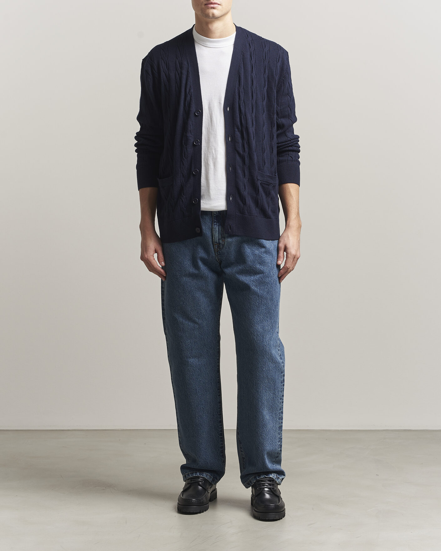 Homme | Jeans | Filippa K | Workwear Jeans Washed Mid Blue