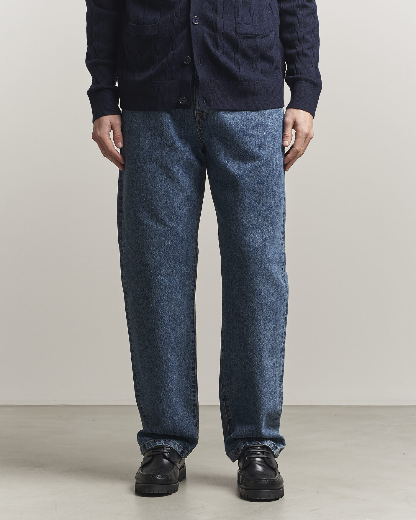 Homme | Jeans | Filippa K | Workwear Jeans Washed Mid Blue