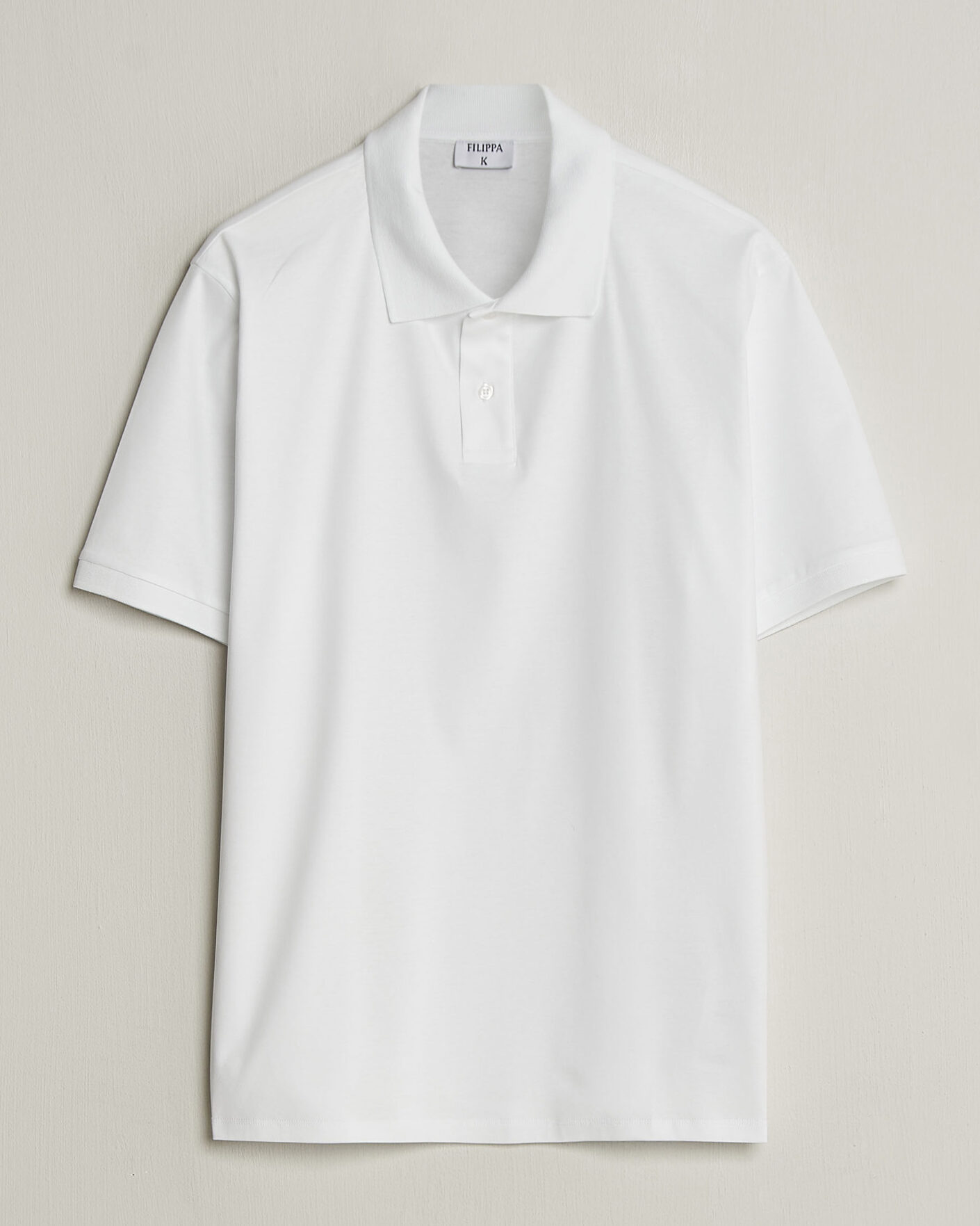 Homme | Polos | Filippa K | Technical Cotton Polo White