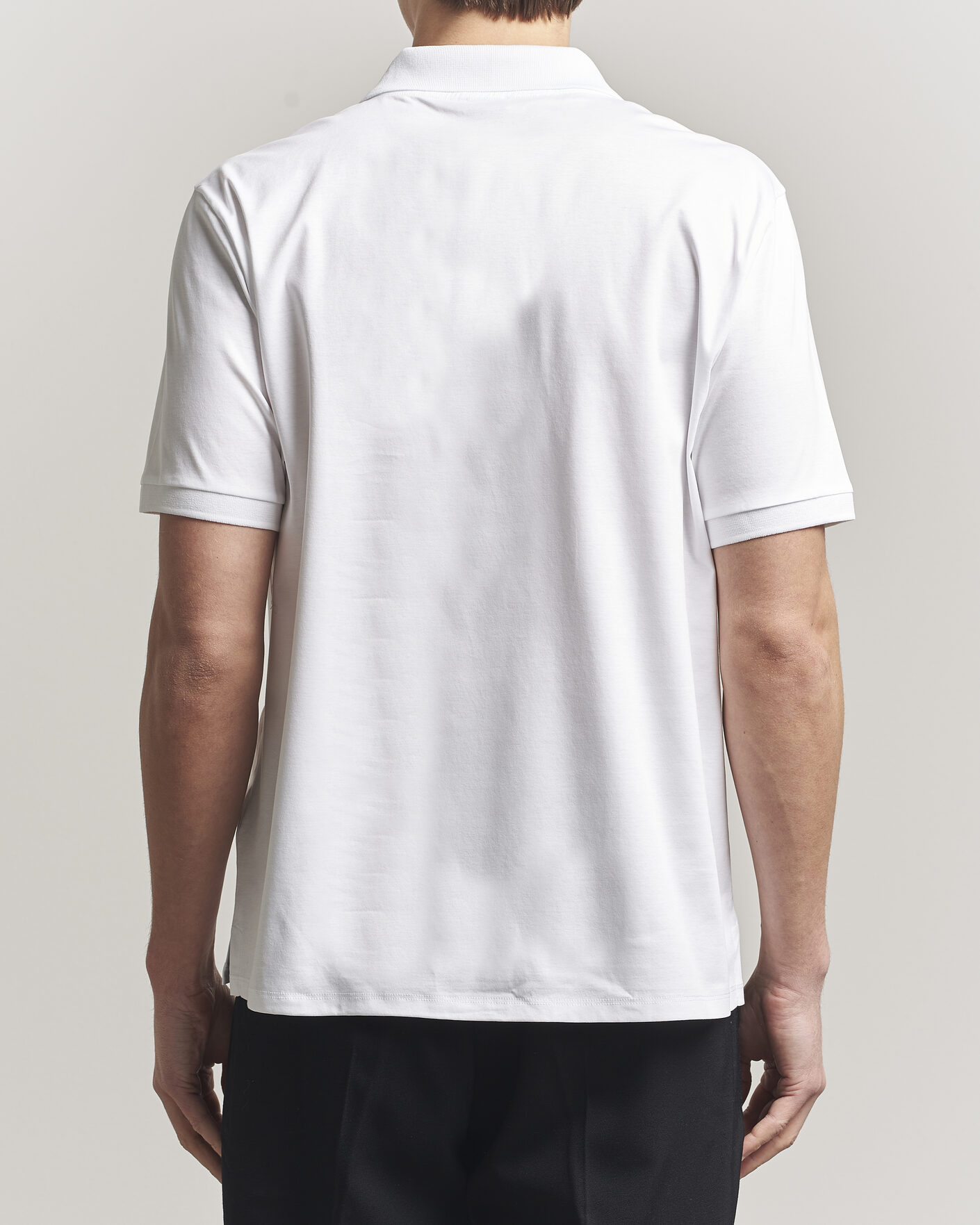 Homme | Polos | Filippa K | Technical Cotton Polo White