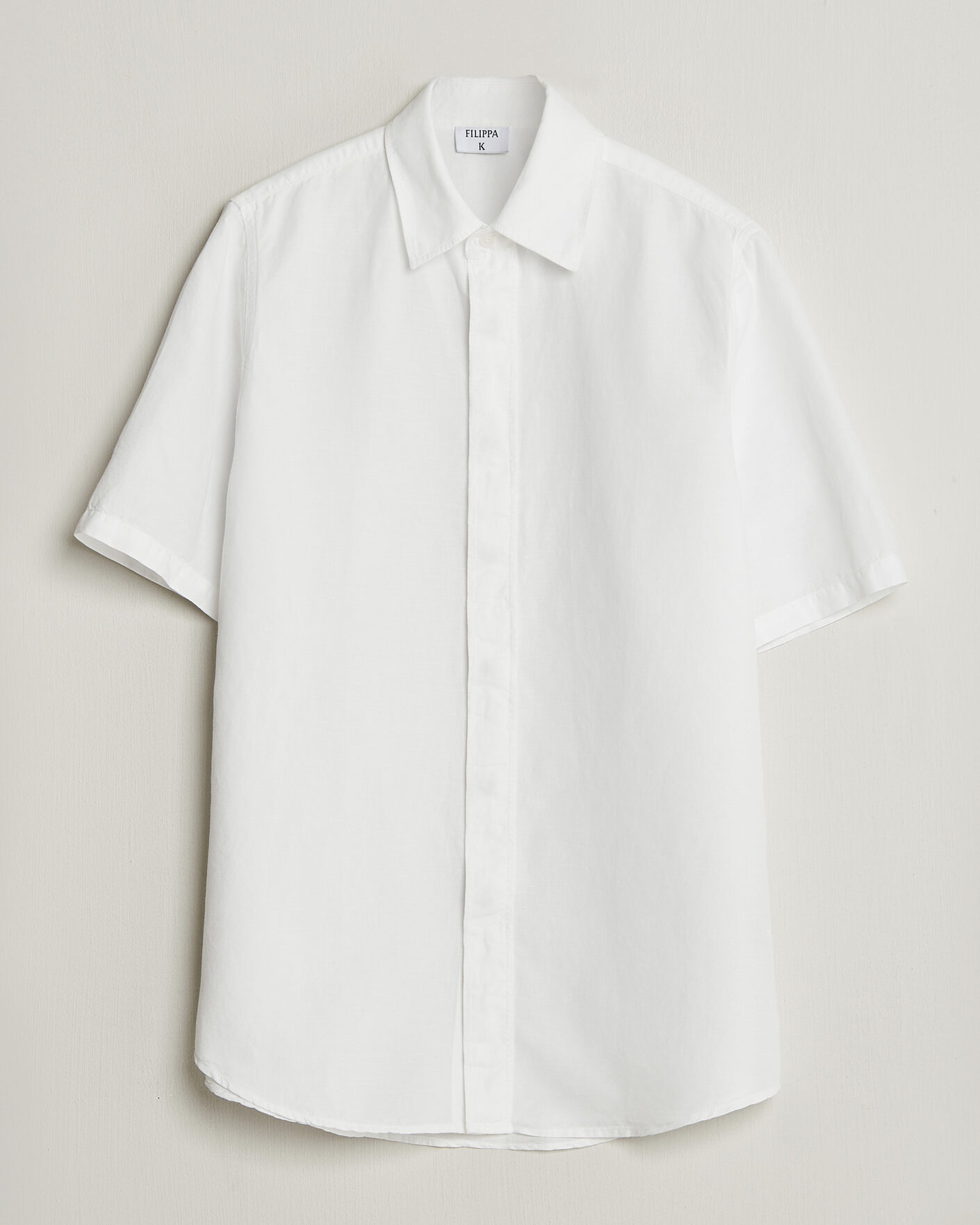 Homme | Chemises | Filippa K | Cotton/Linen Short Sleeve Shirt White
