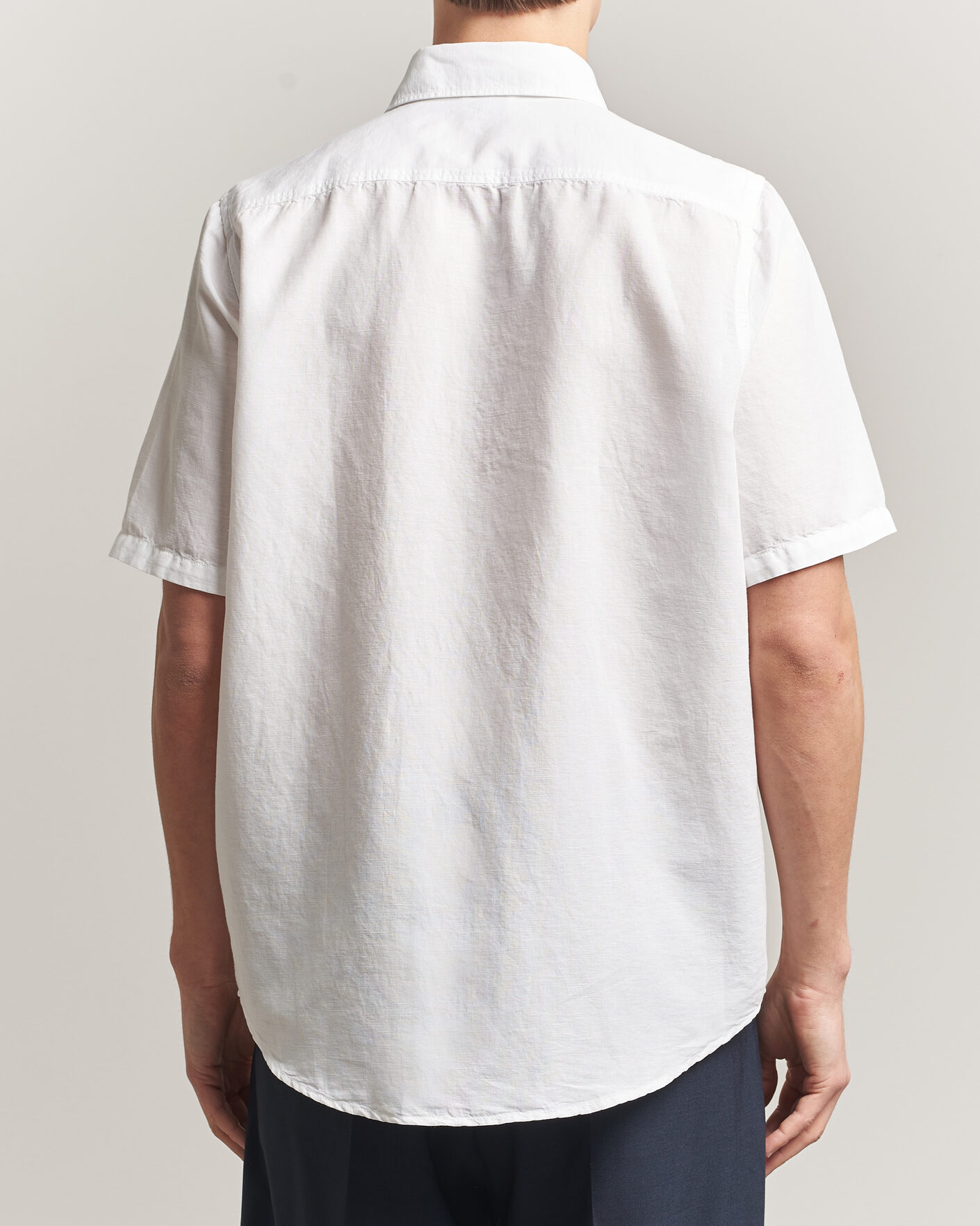Homme | Chemises | Filippa K | Cotton/Linen Short Sleeve Shirt White