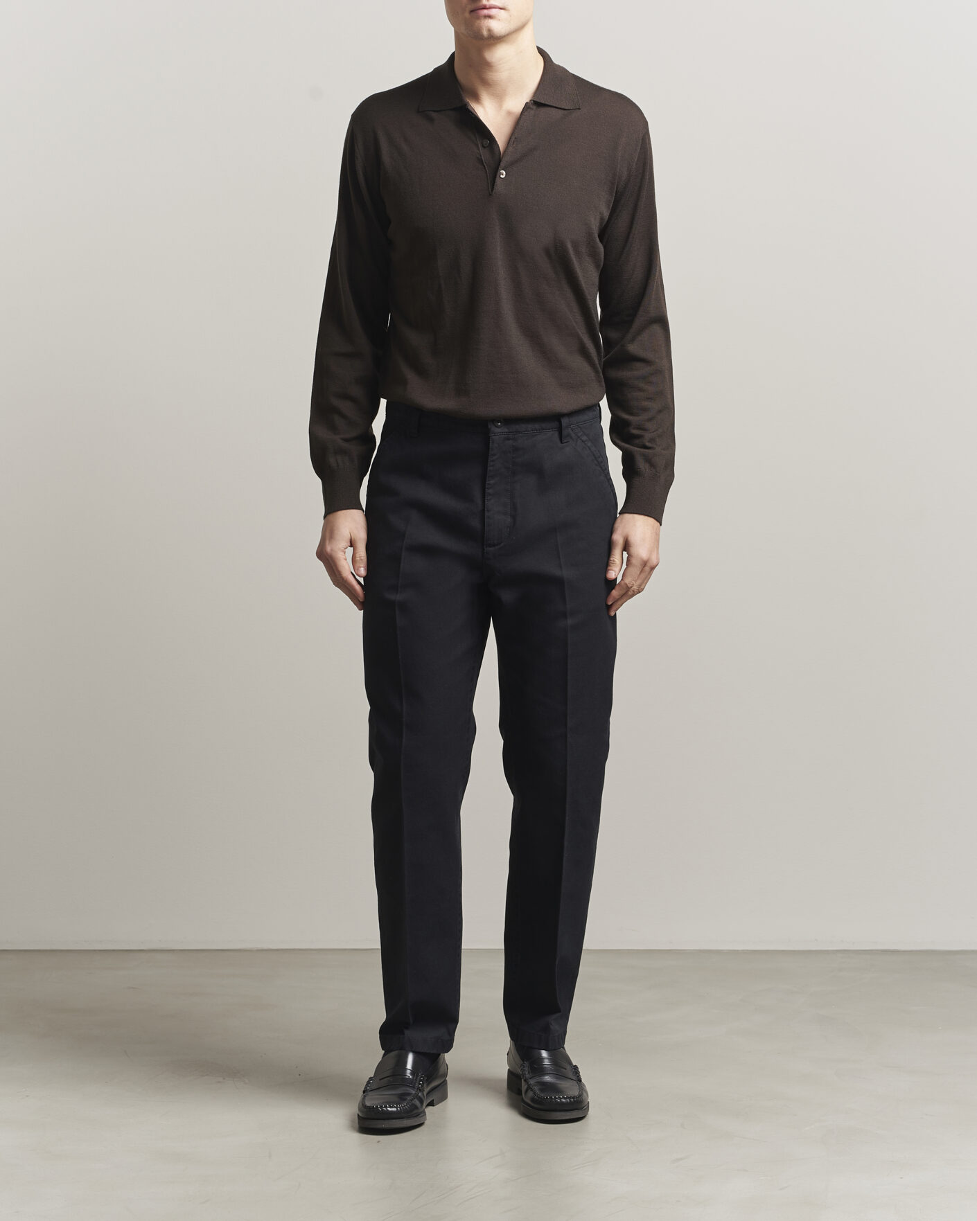 Homme | Pantalons | Filippa K | Carl Cotton Trousers Black