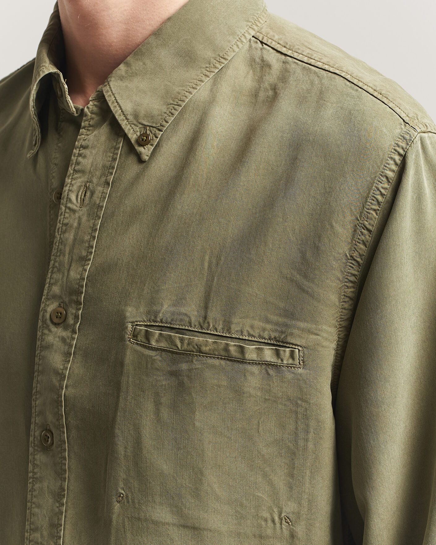 Homme | Chemises | Filippa K | Zack Lyocell Shirt Laurel Green
