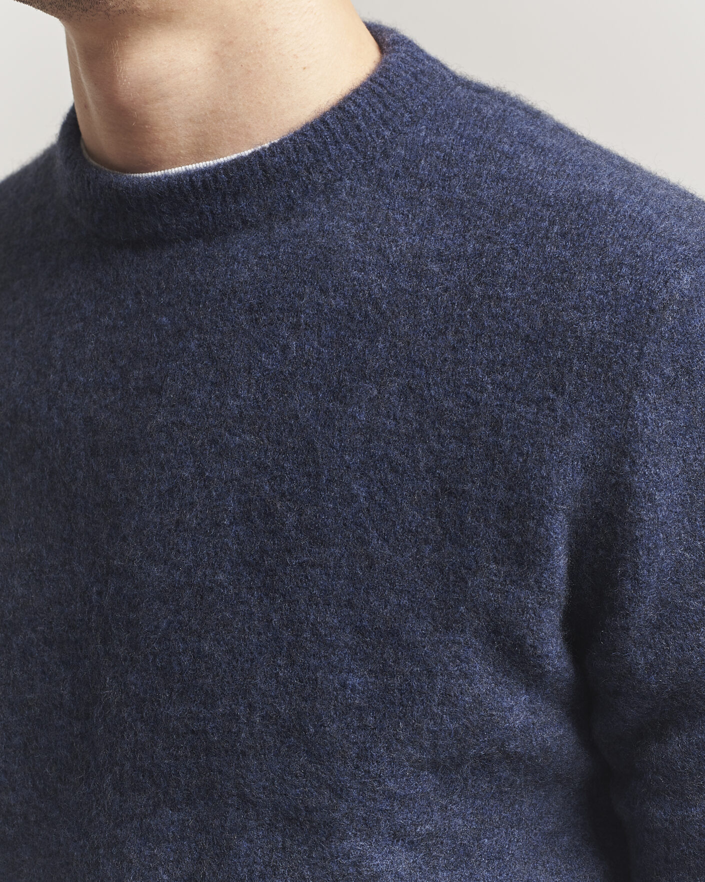 Homme | Pulls Et Tricots | Filippa K | Yak Knitted Sweater Night Teal