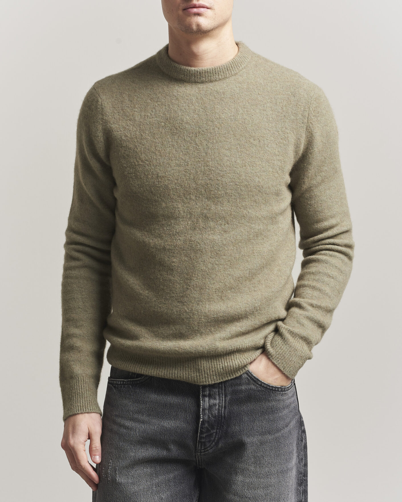 Homme | Pulls Et Tricots | Filippa K | Yak Knitted Sweater Light Green