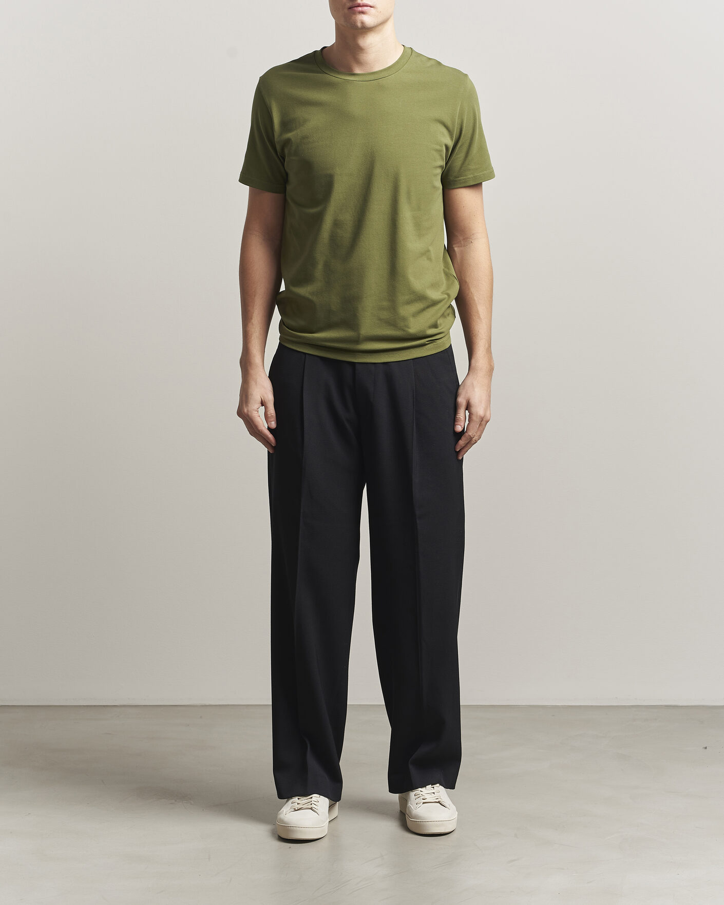 Homme | T-shirts | Filippa K | Soft Lycra T-Shirt Laurel Green