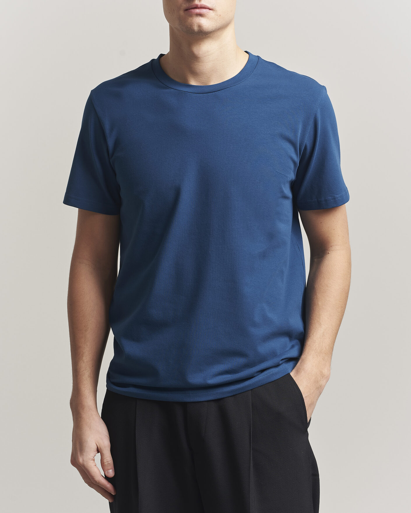 Homme | T-shirts | Filippa K | Soft Lycra T-Shirt Night Teal