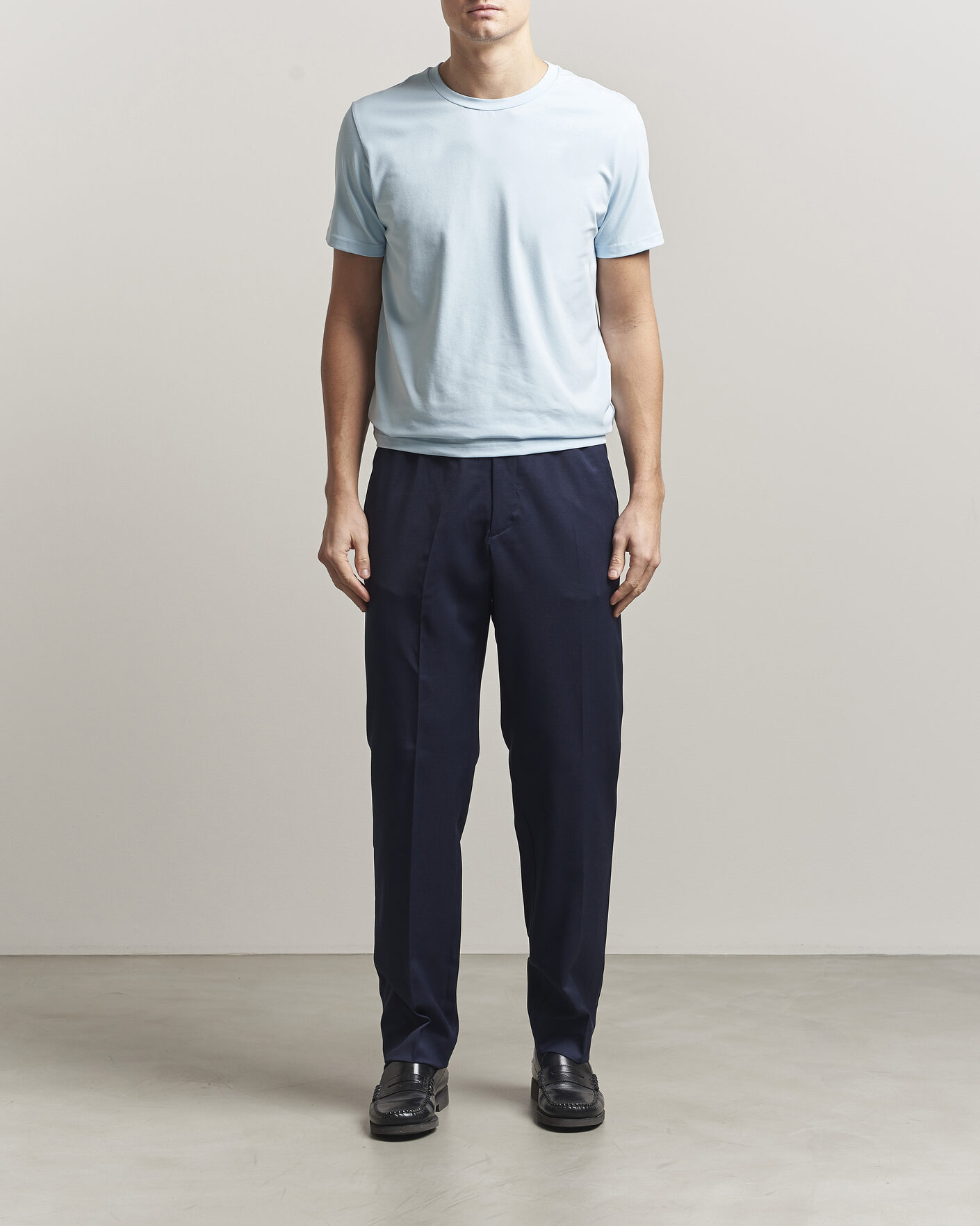 Homme | T-shirts | Filippa K | Soft Lycra T-Shirt Frost Blue